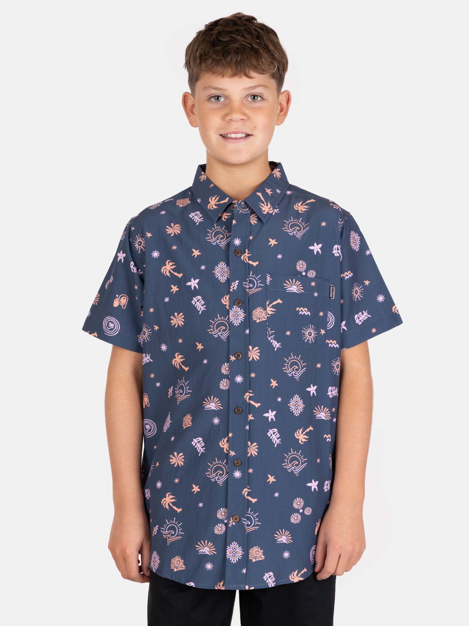 CAMISA MC NALUNEE MULTICOLOR INFANTIL MAUI AND SONS - 1