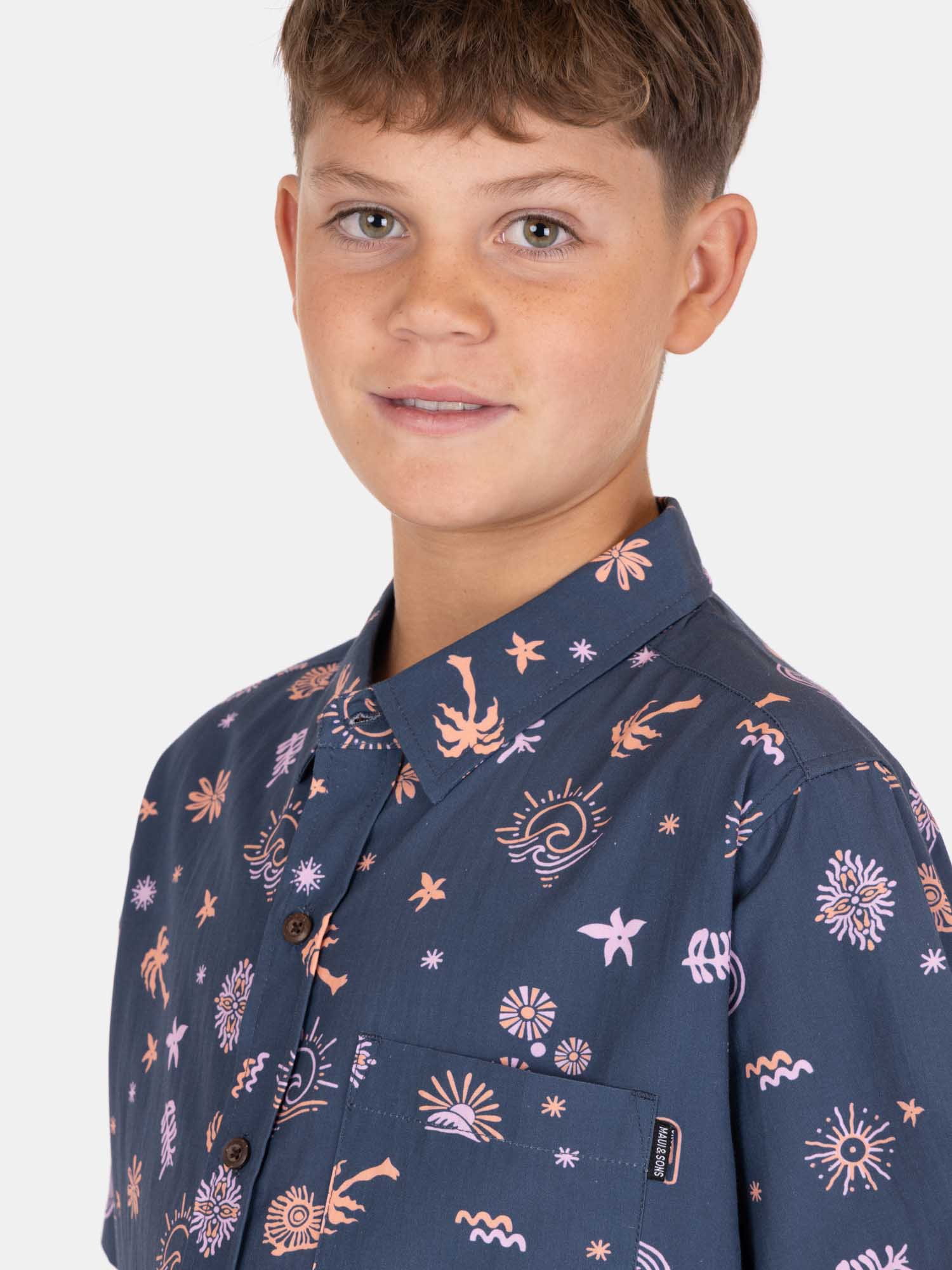 CAMISA MC NALUNEE MULTICOLOR INFANTIL MAUI AND SONS - 3