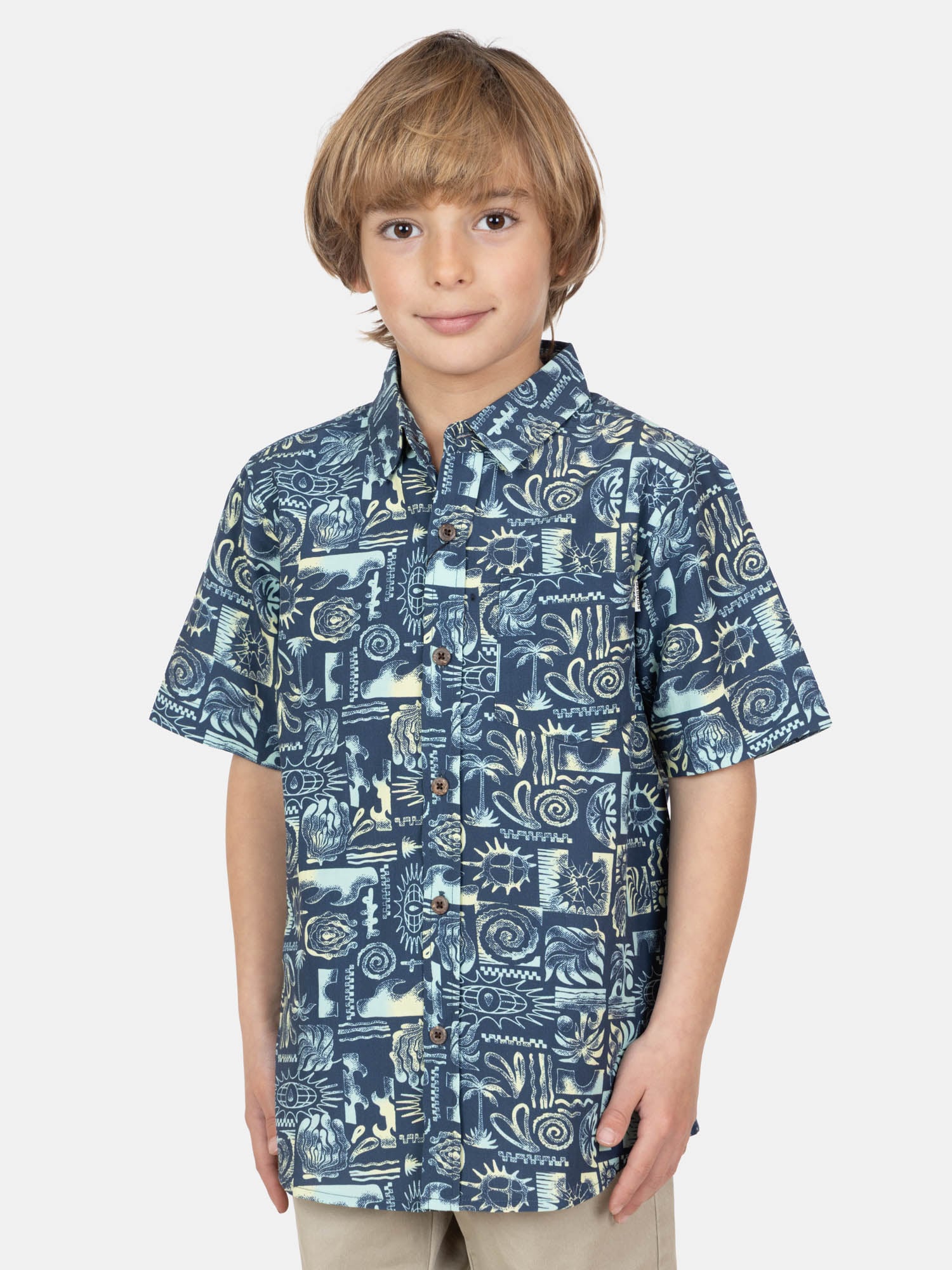 CAMISA MC TROPAVA MULTICOLOR INFANTIL MAUI AND SONS - 1