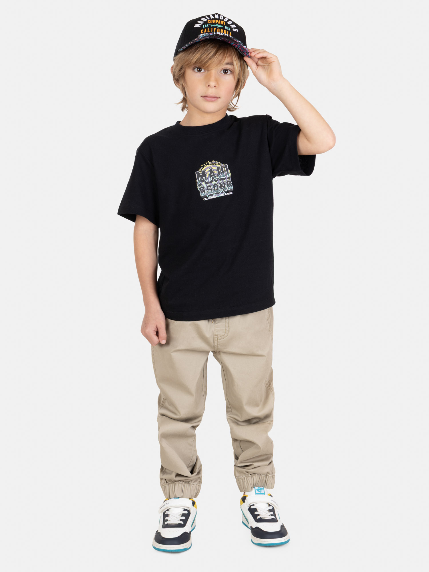 PANTALON JOGGER NALUAIR BEIGE INFANTIL MAUI AND SONS - 4