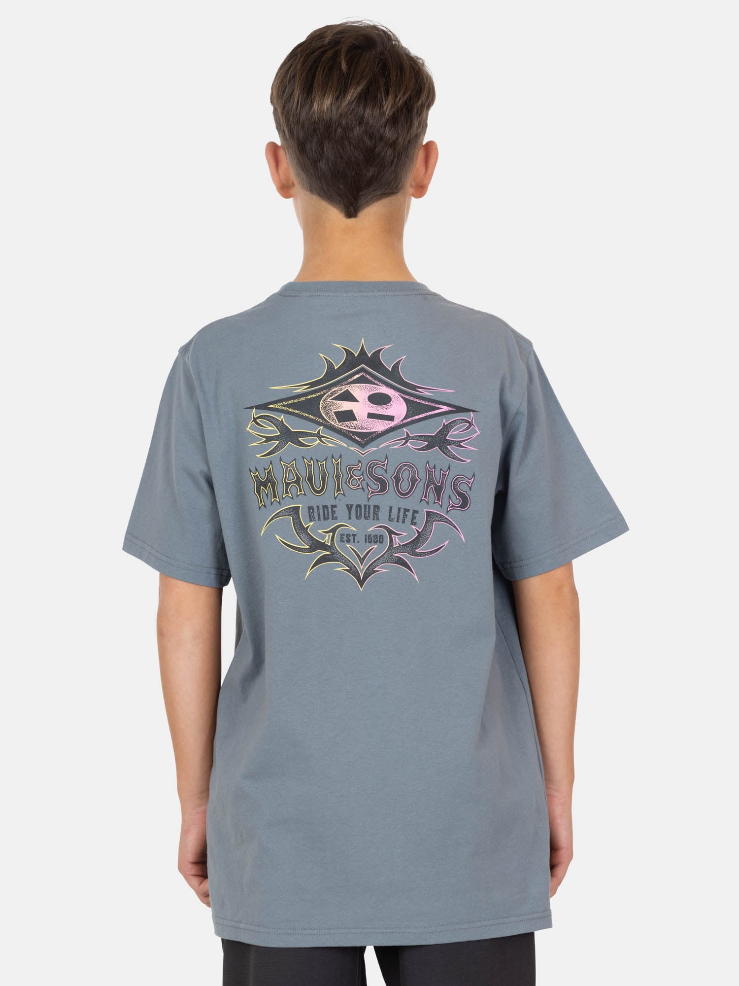 POLERA MC ARMOR GRIS INFANTIL MAUI AND SONS - 2