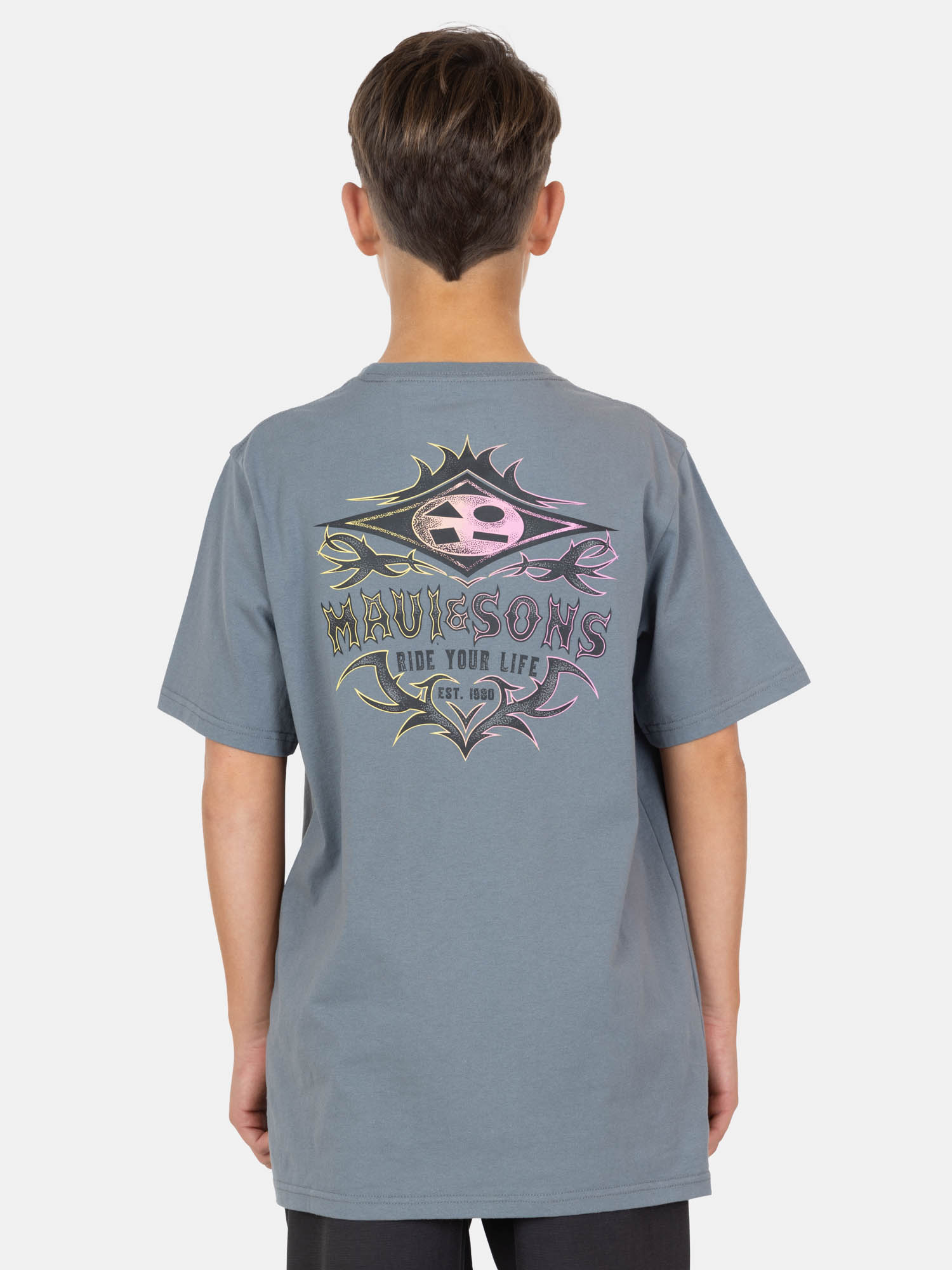 POLERA MC ARMOR GRIS INFANTIL MAUI AND SONS - 2
