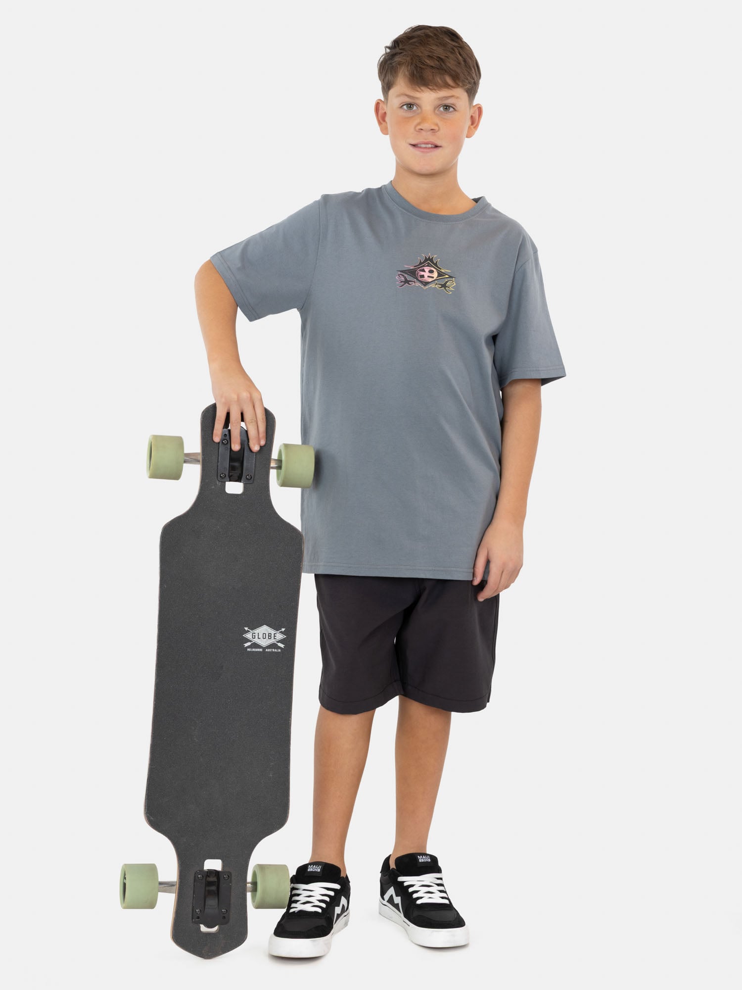 POLERA MC ARMOR GRIS INFANTIL MAUI AND SONS - 4