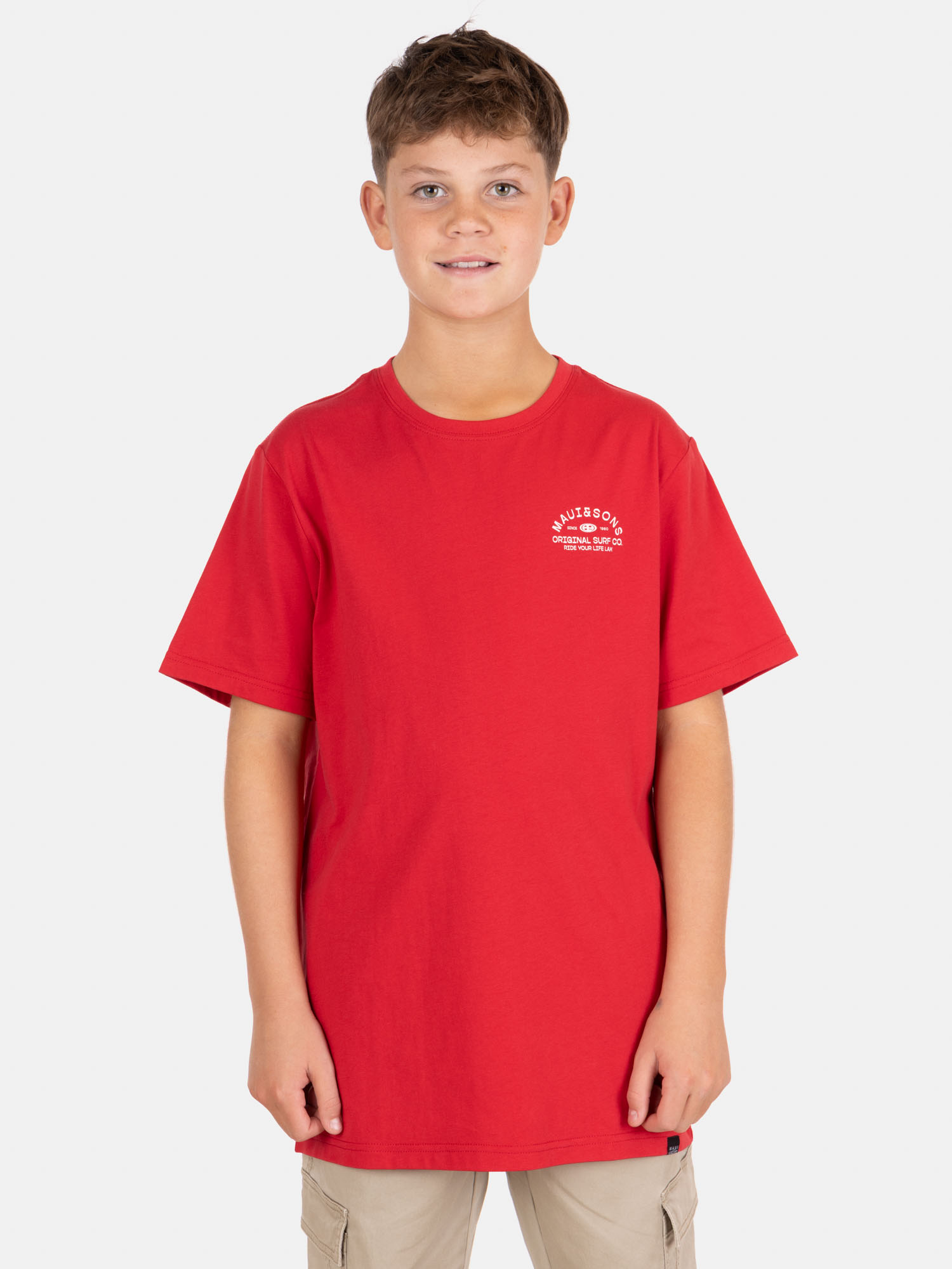 POLERA MC SURFESIA ROJO INFANTIL MAUI AND SONS - 1
