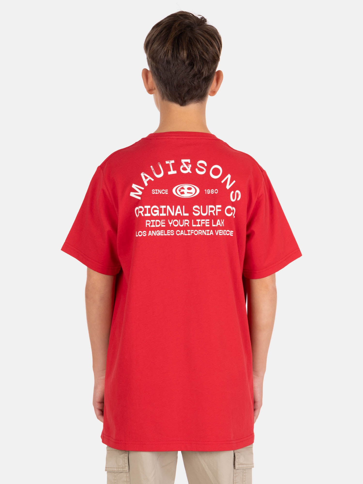 POLERA MC SURFESIA ROJO INFANTIL MAUI AND SONS - 2
