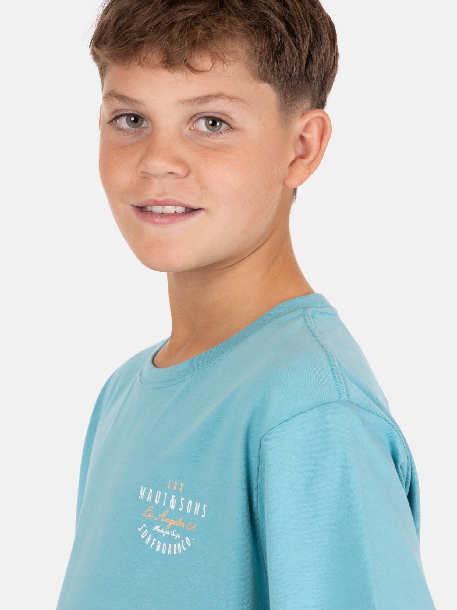 POLERA MC OLATRIBE CELESTE INFANTIL MAUI AND SONS - 3