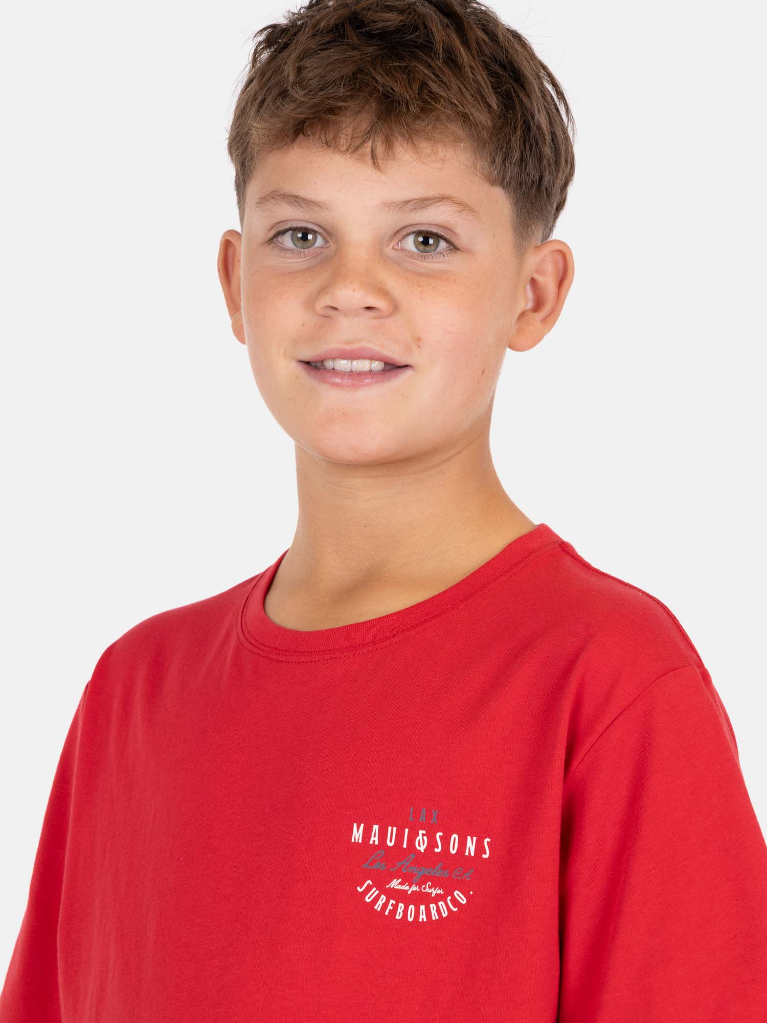 POLERA MC OLATRIBE ROJO INFANTIL MAUI AND SONS - 3