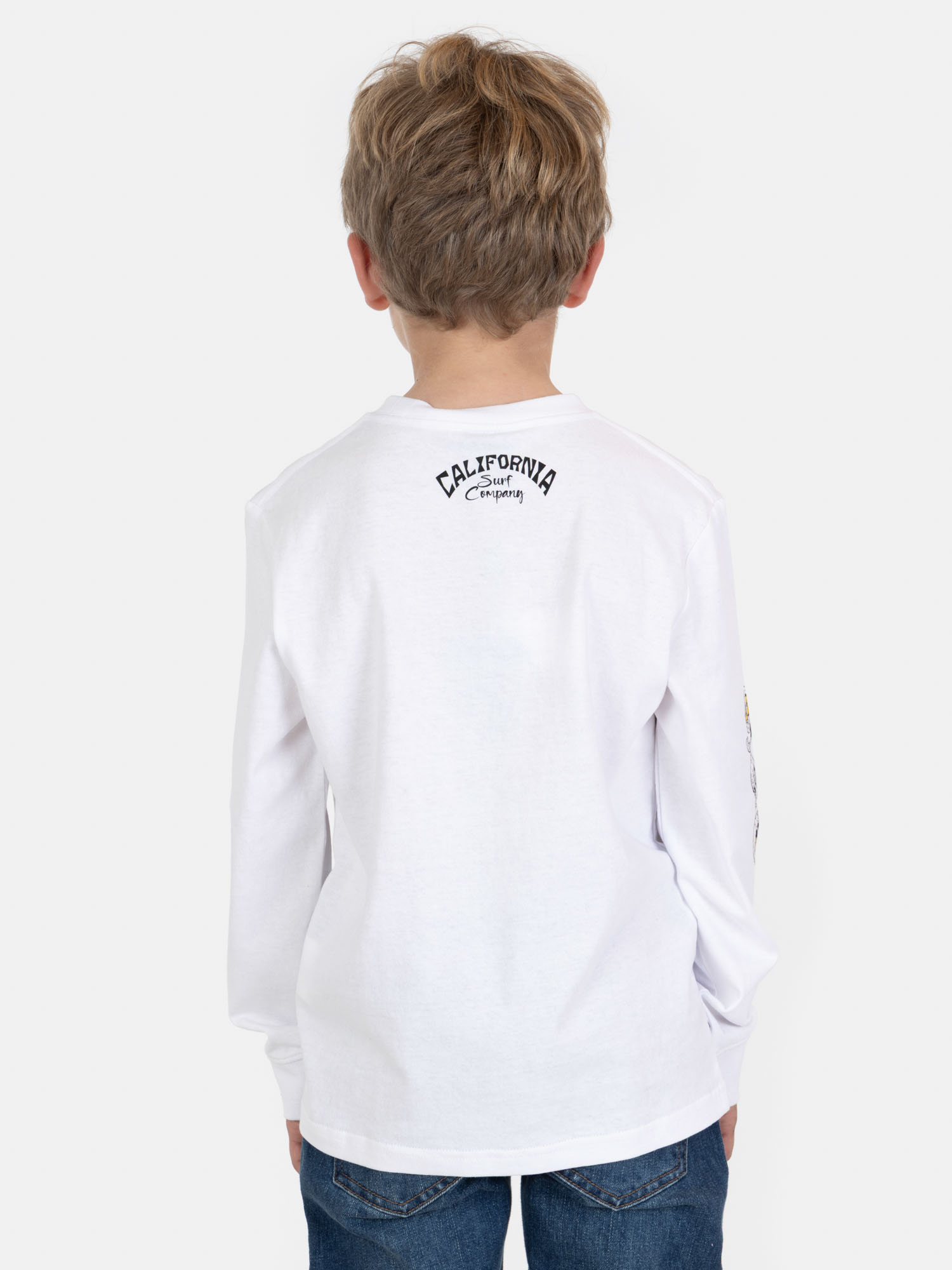 POLERA ML ZAFIRO BLANCO INFANTIL MAUI AND SONS - 2