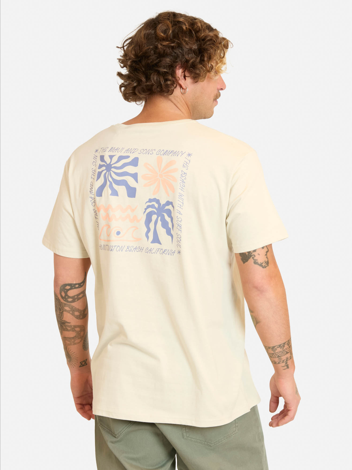 POLERA MC BANIW BEIGE HOMBRE MAUI AND SONS - 4