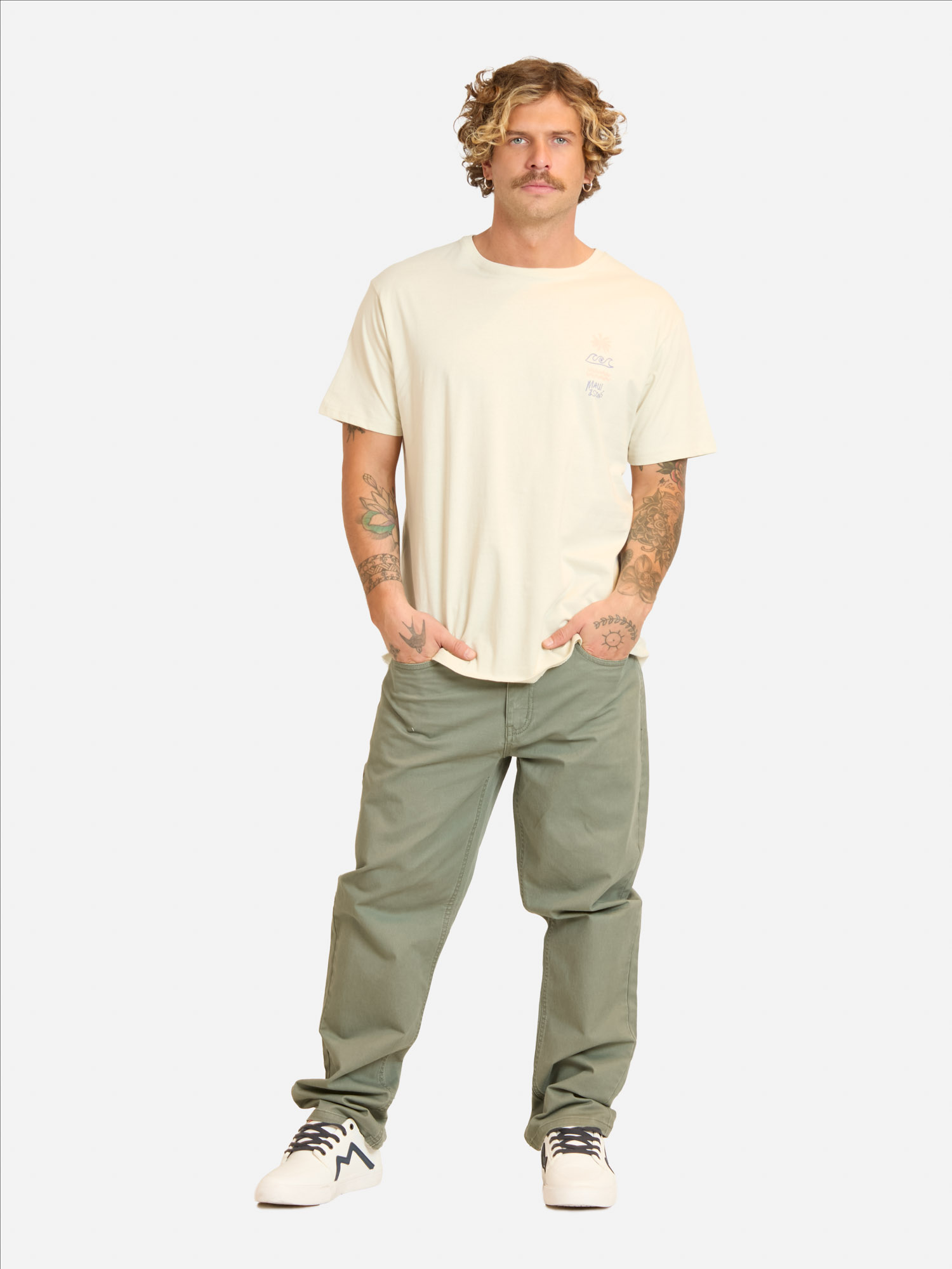 POLERA MC BANIW BEIGE HOMBRE MAUI AND SONS - 6