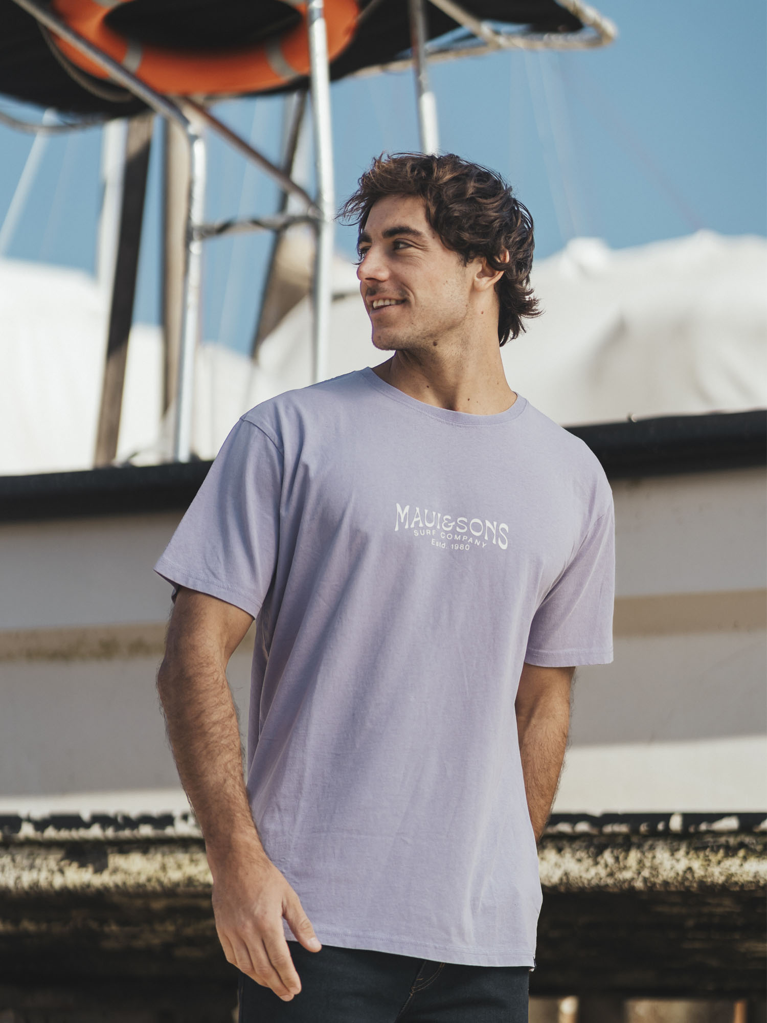 POLERA MC FAHEL MORADO HOMBRE MAUI AND SONS - 1
