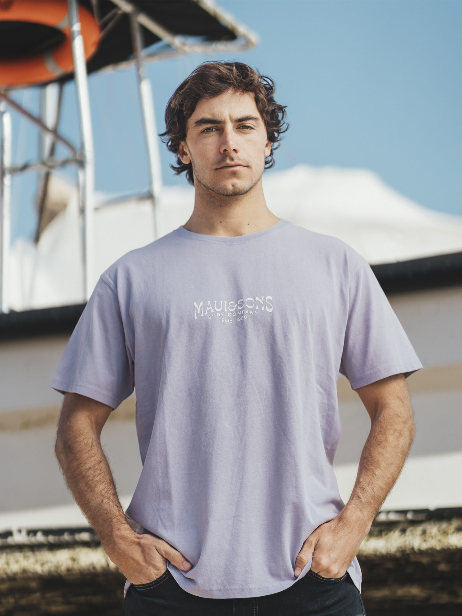 POLERA MC FAHEL MORADO HOMBRE MAUI AND SONS - 2