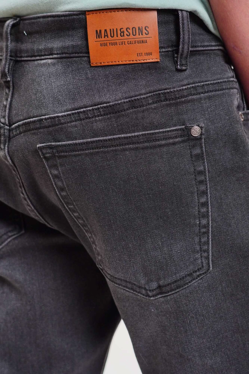 JEANS KEAHI NEGRO HOMBRE MAUI AND SONS - 6