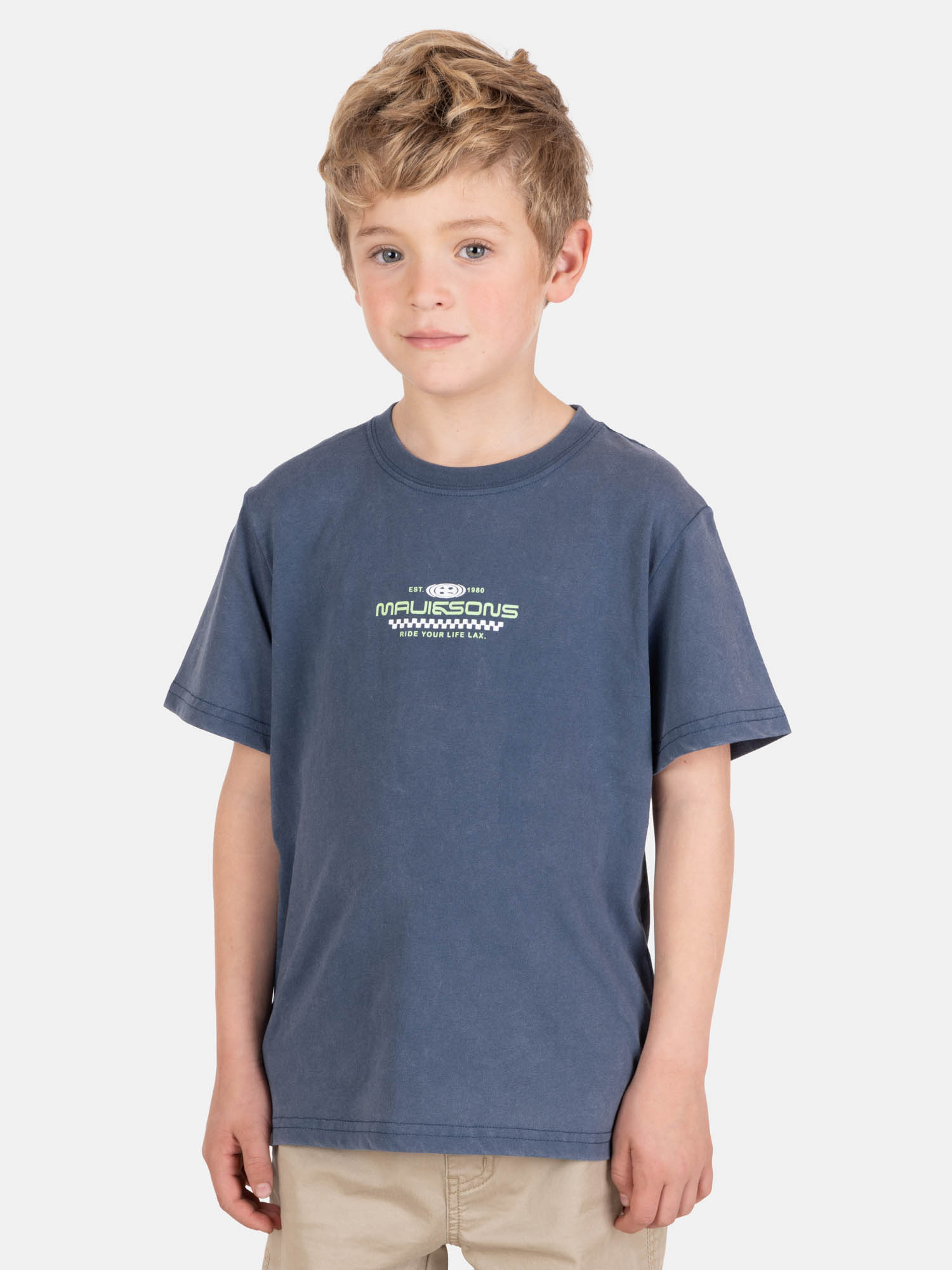 POLERA MC ISLAFLOW AZUL INFANTIL MAUI AND SONS - 1