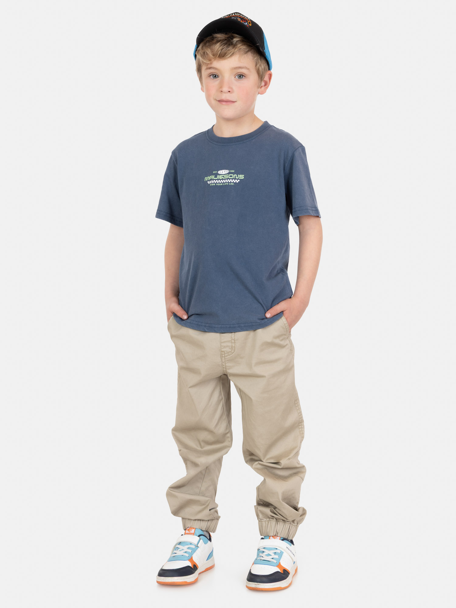 POLERA MC ISLAFLOW AZUL INFANTIL MAUI AND SONS - 4