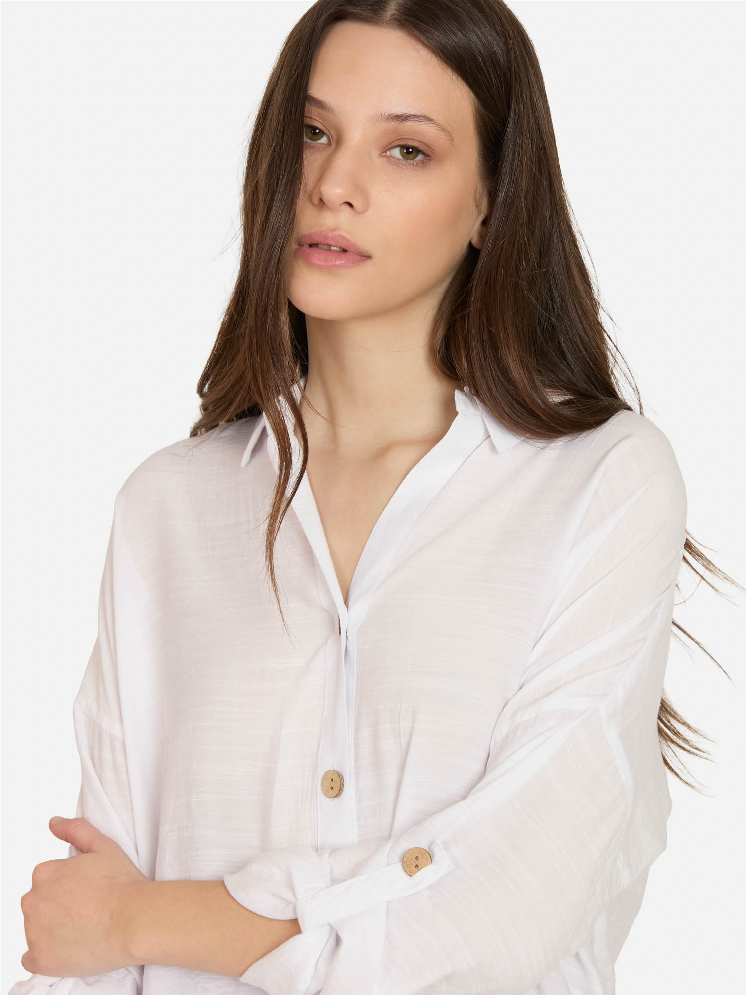 BLUSA PUMIX BLANCO MUJER MAUI AND SONS - 3
