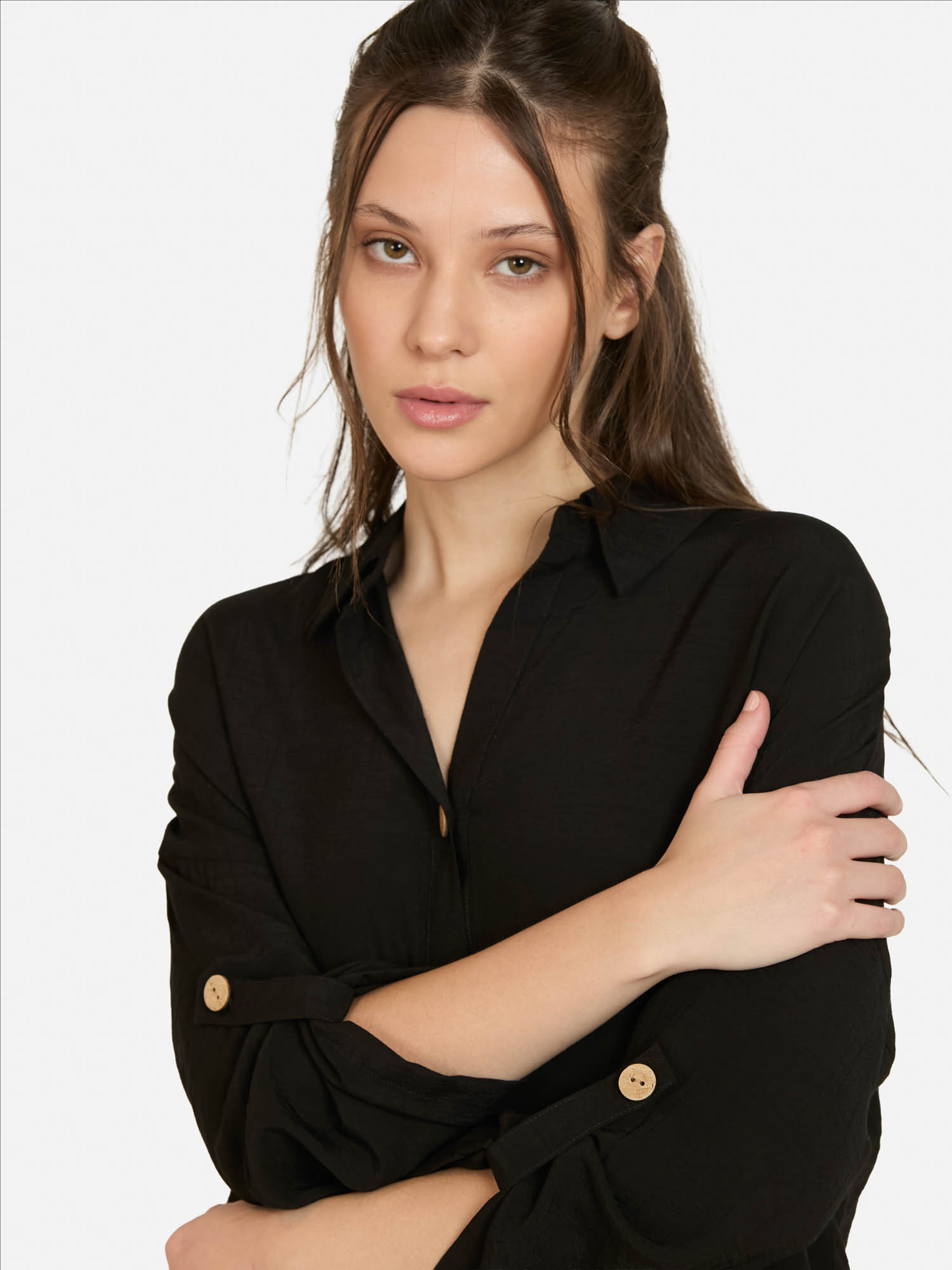 BLUSA PUMIX NEGRO MUJER MAUI AND SONS - 3