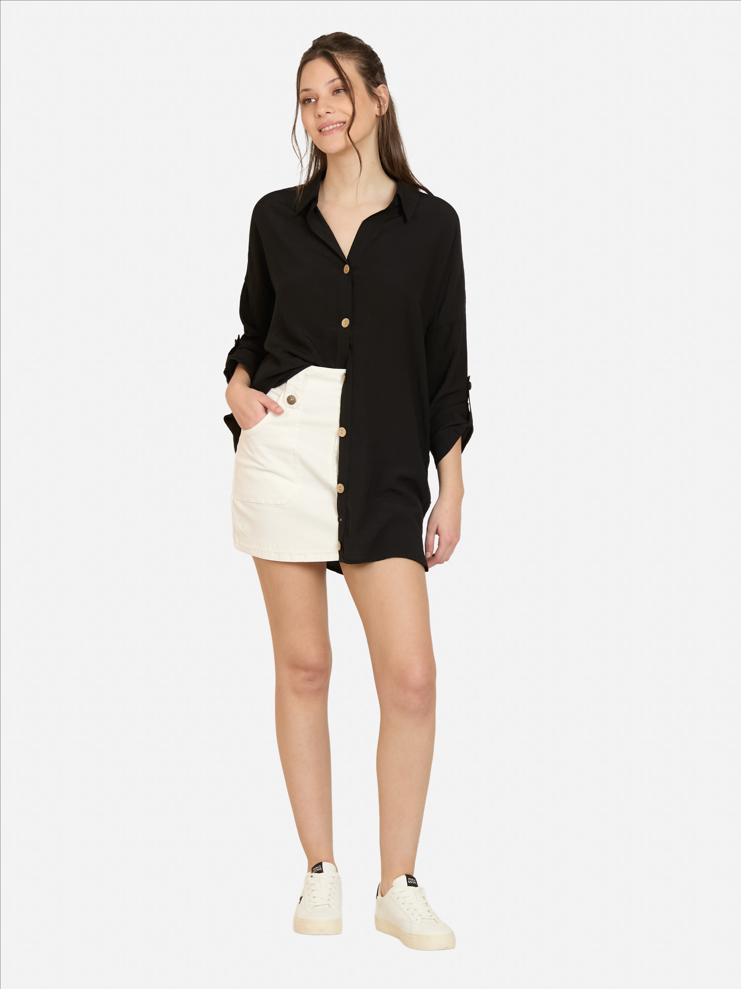 BLUSA PUMIX NEGRO MUJER MAUI AND SONS - 4