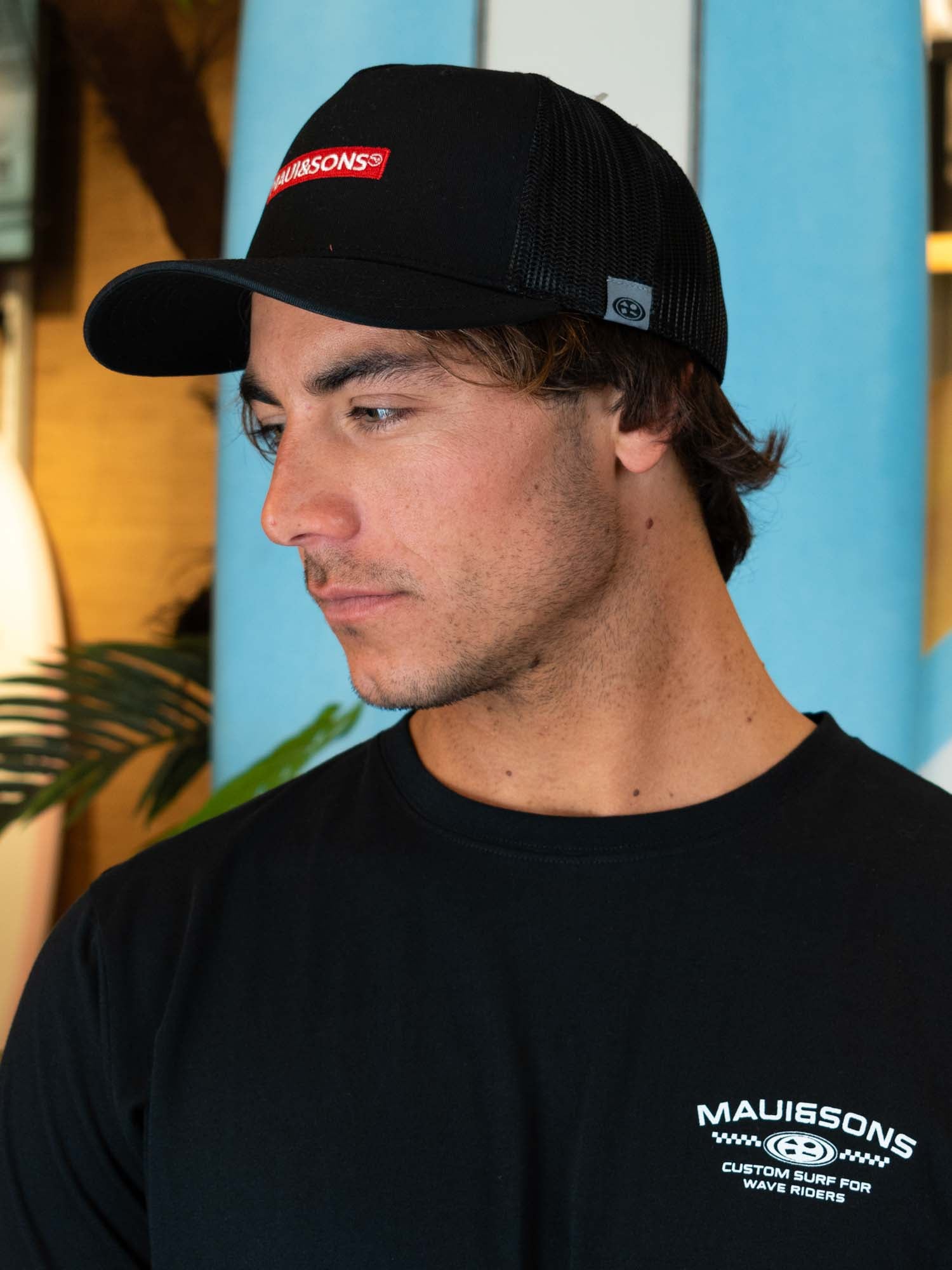 JOCKEY MESH OFF TRUCKER NEGRO HOMBRE MAUI AND SONS - 5