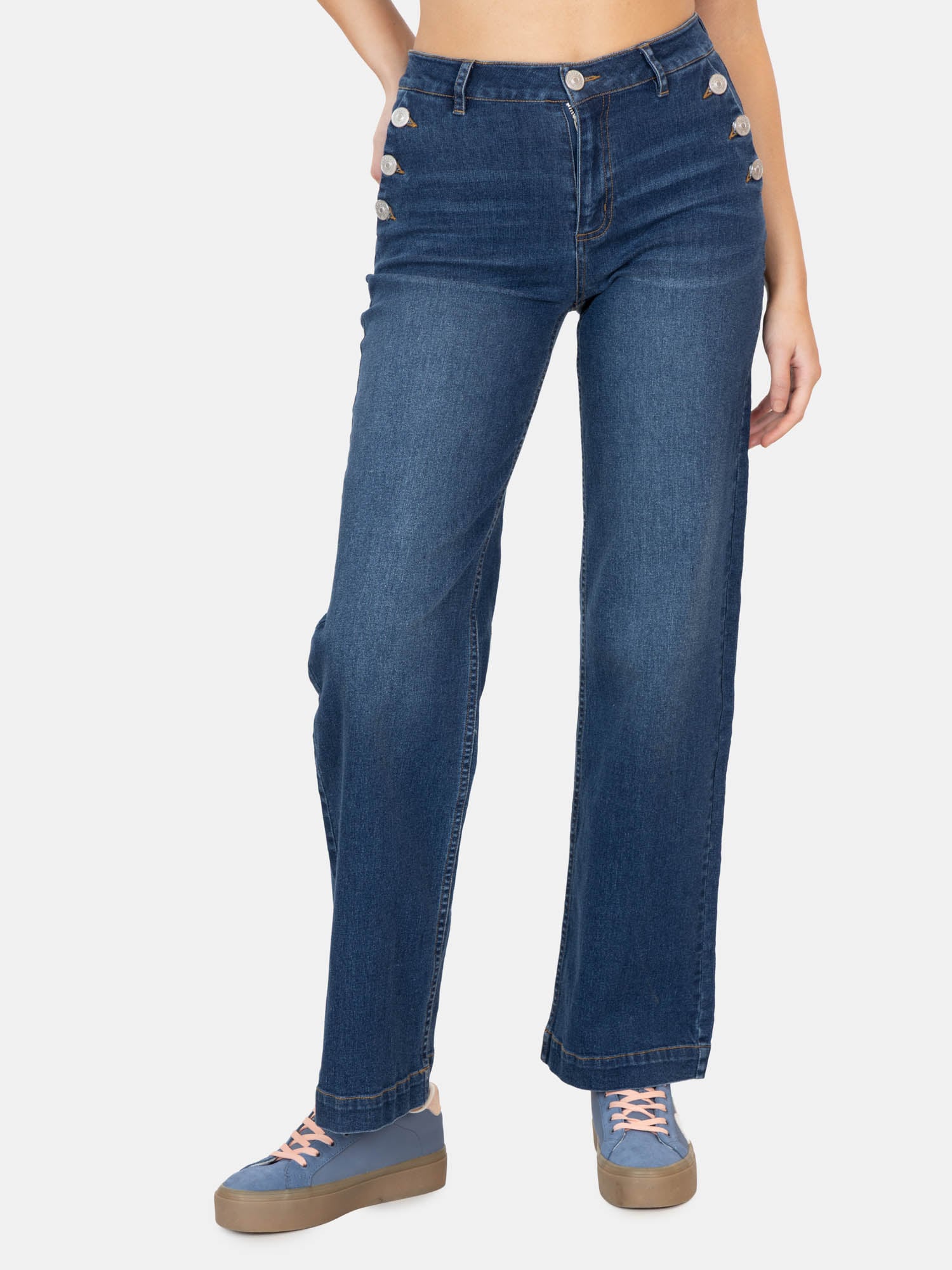 JEANS NALUYA AZUL MUJER MAUI AND SONS - 1