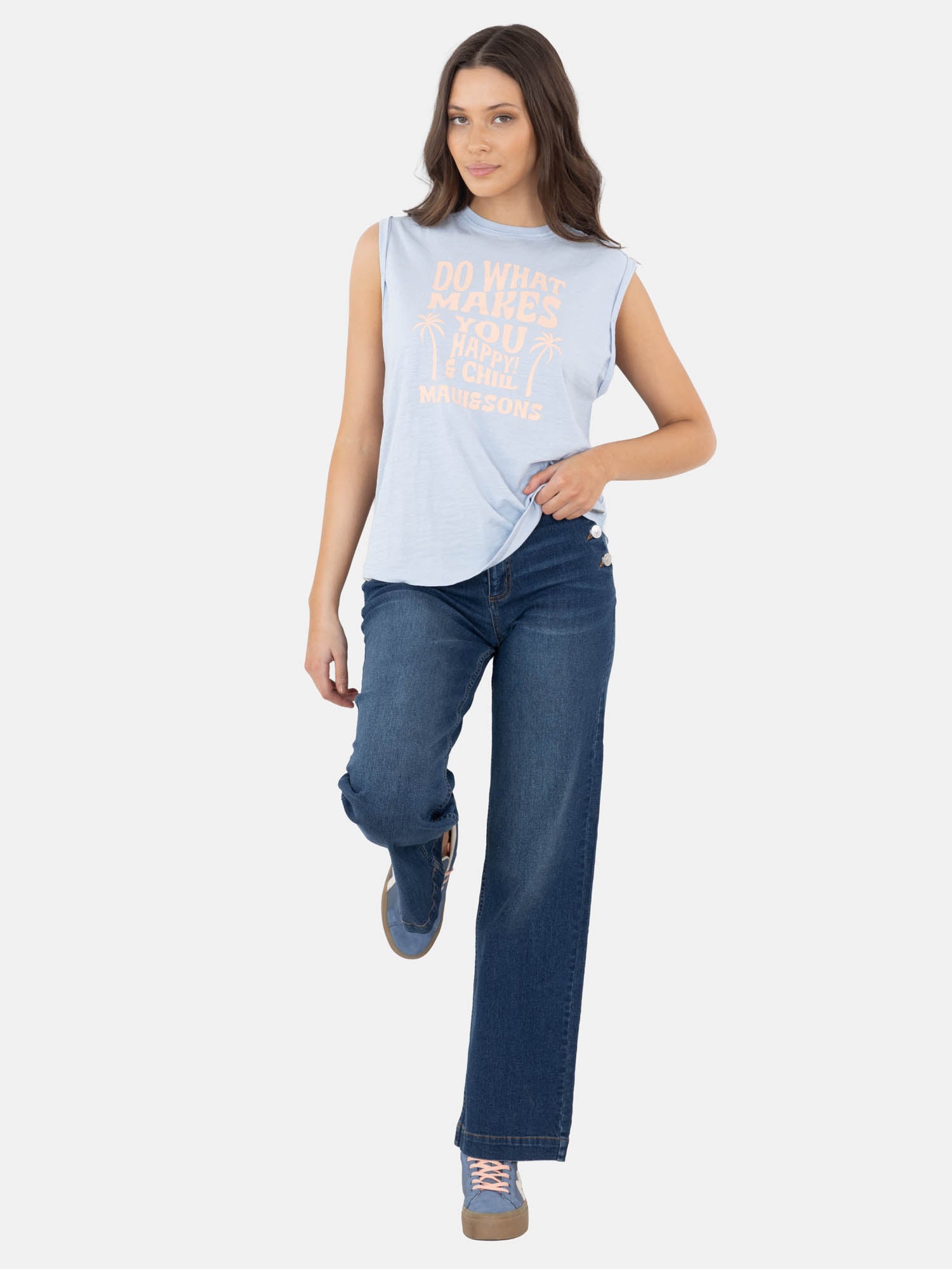 JEANS NALUYA AZUL MUJER MAUI AND SONS - 4