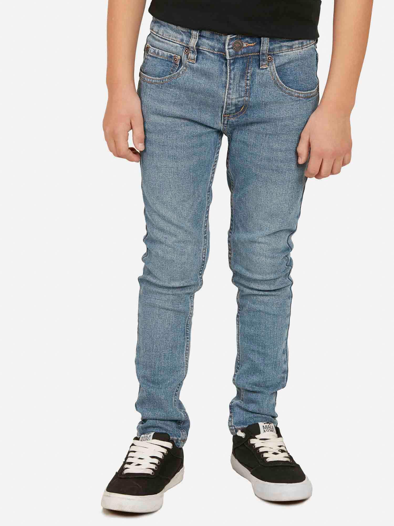 JEANS BRISONE AZUL INFANTIL MAUI AND SONS - 4