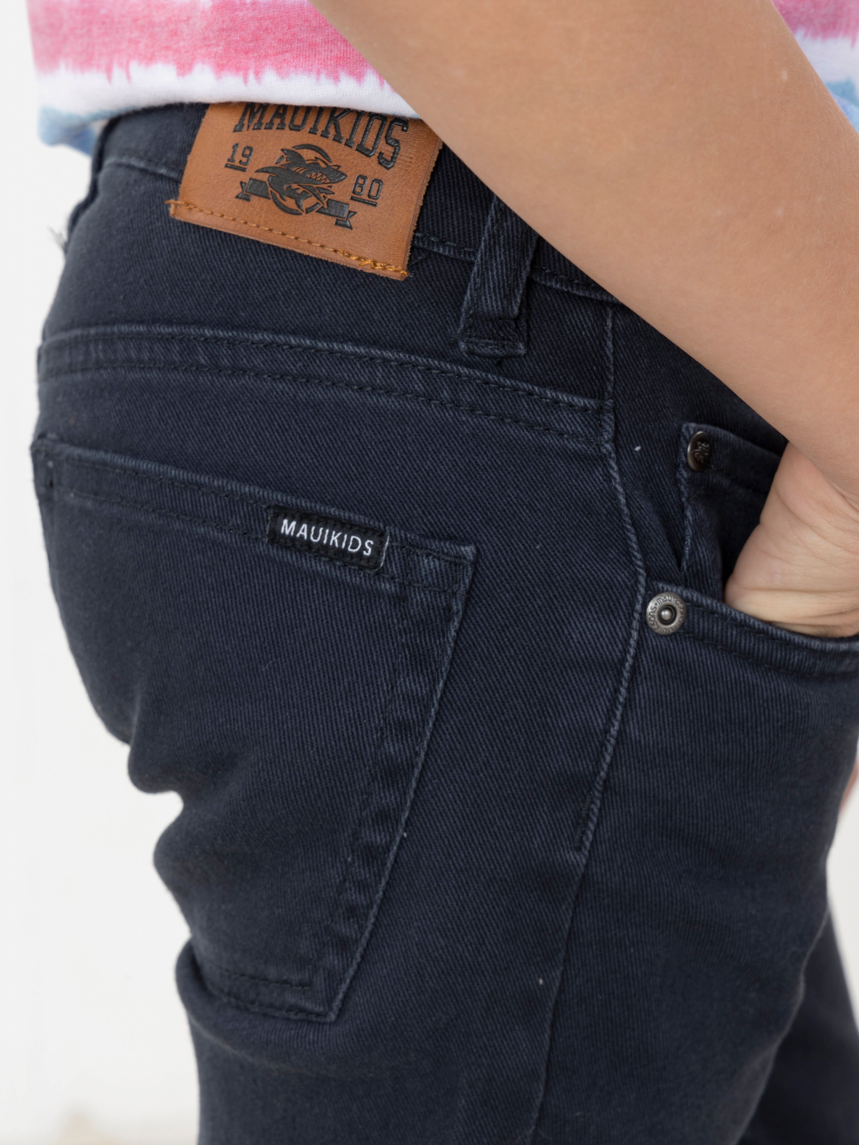 JEANS NEGRO CORALVA INFANTIL MAUI AND SONS - 3