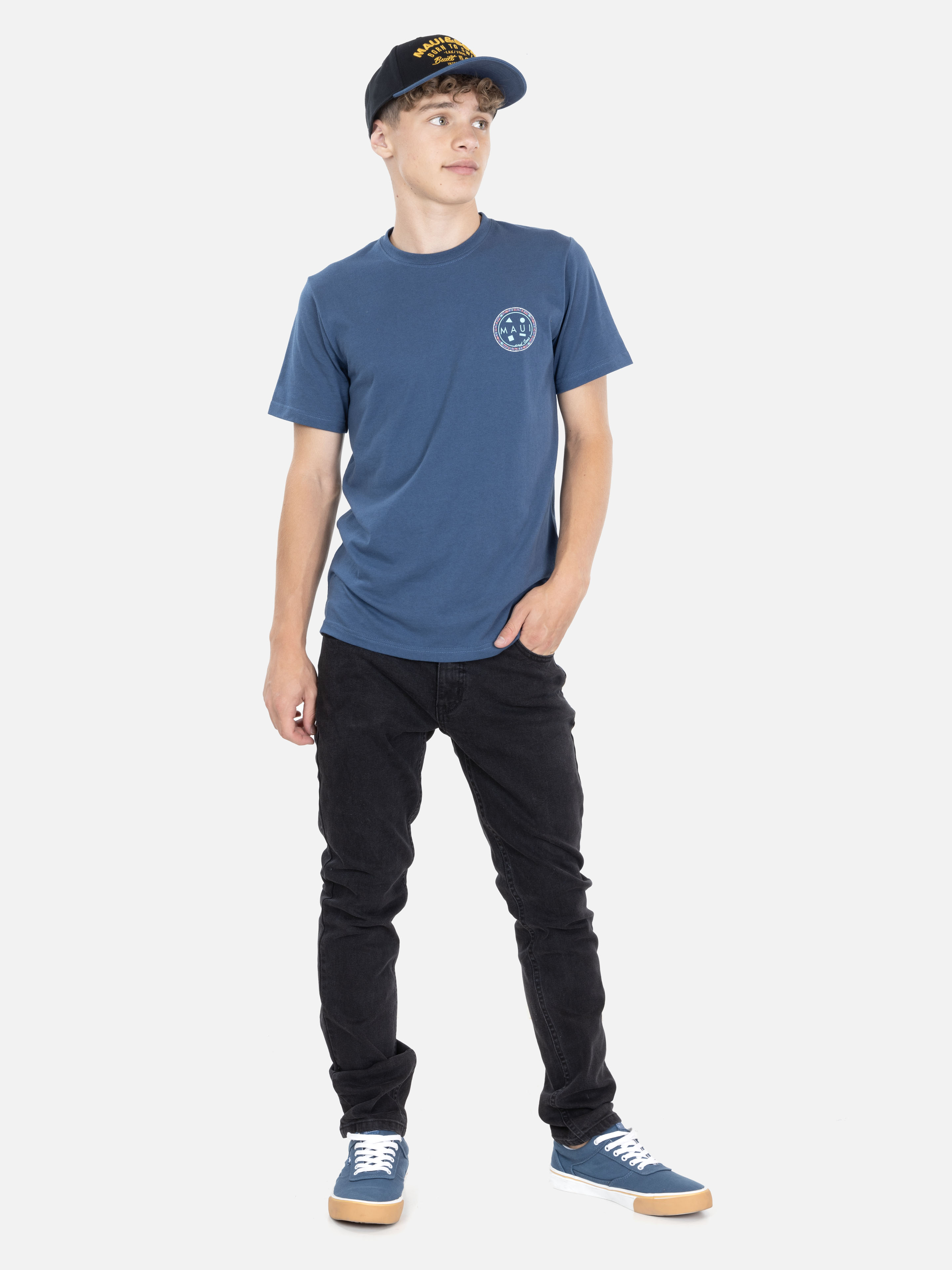 JEANS SOLVINE NEGRO INFANTIL MAUI AND SONS - 4