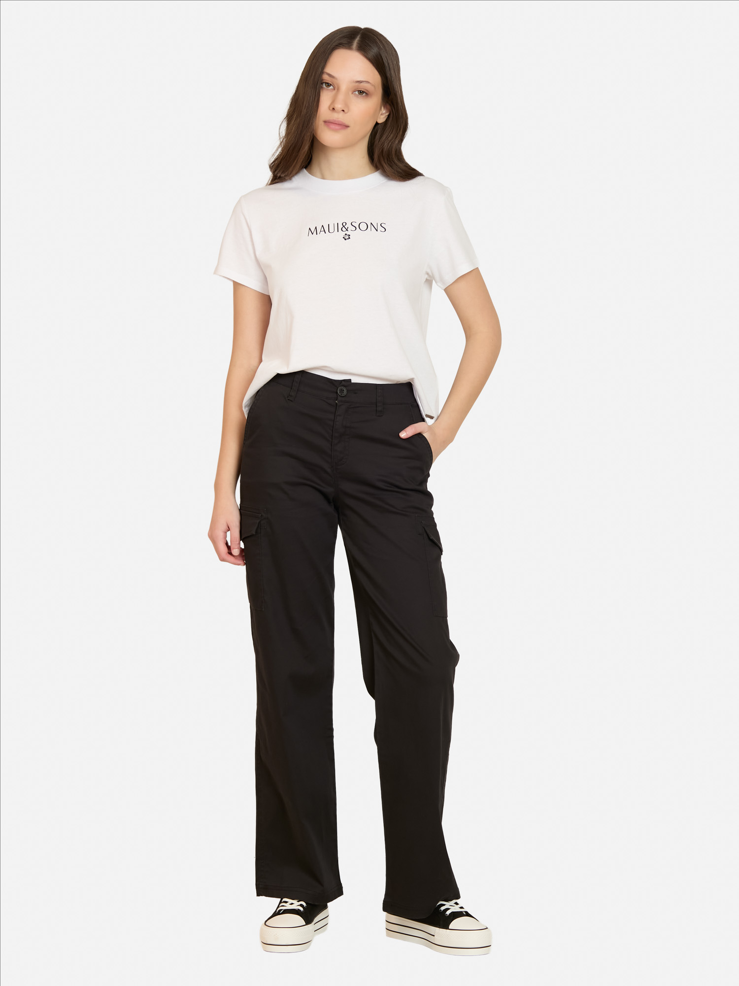 PANTALON ONOA NEGRO MUJER MAUI AND SONS - 4