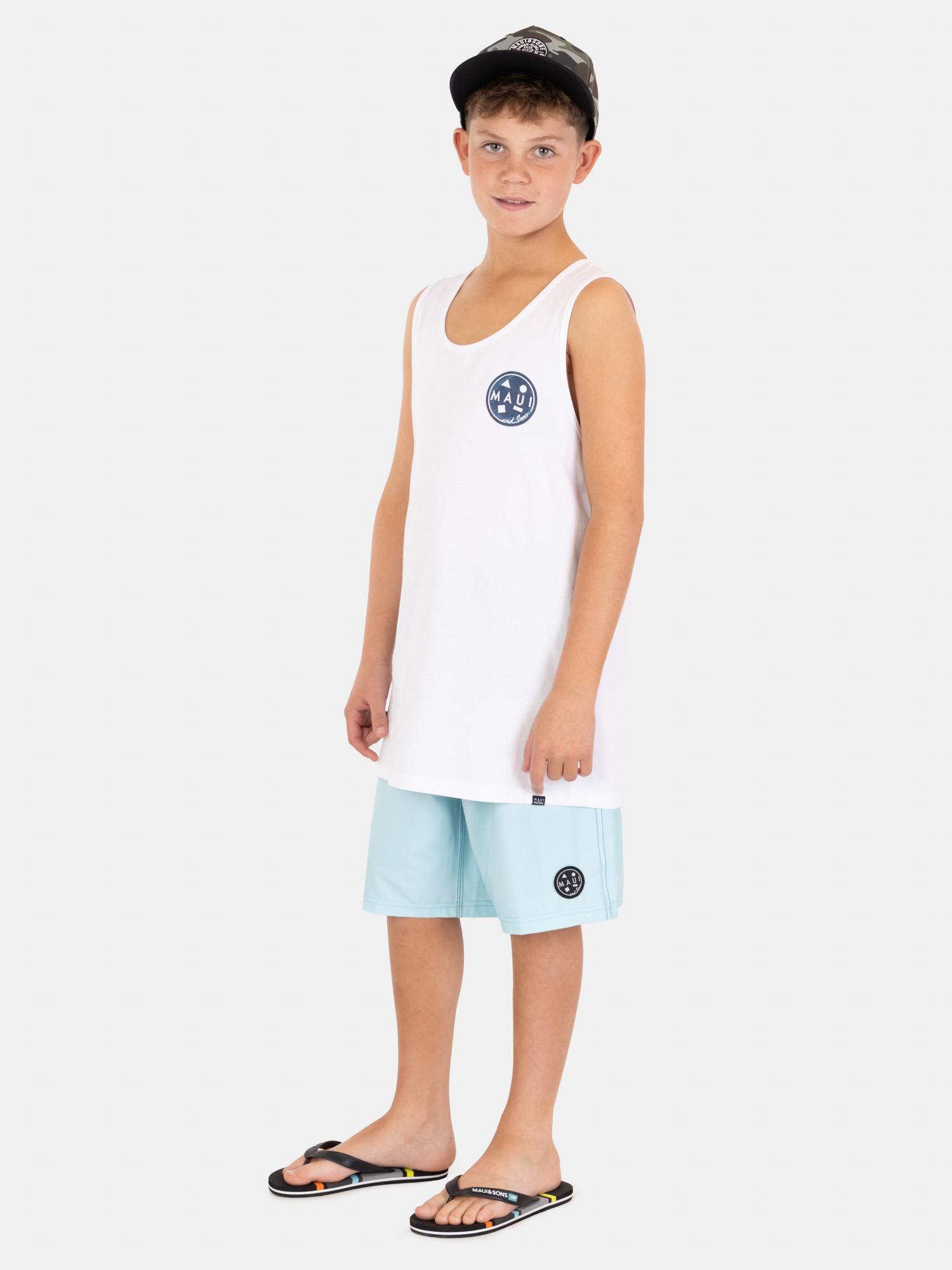 POLERA SM AQUALOO BLANCO INFANTIL MAUI AND SONS - 4
