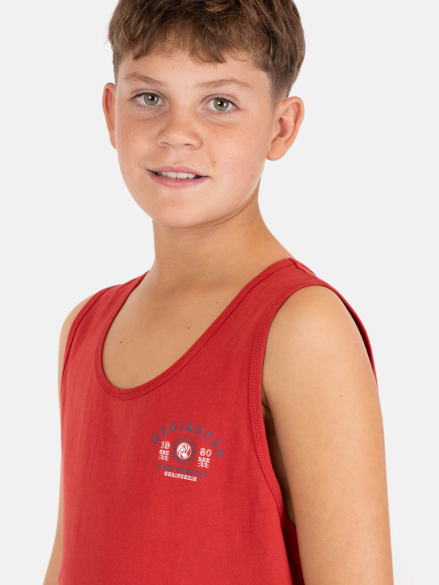 POLERA SM KAHUNO ROJO INFANTIL MAUI AND SONS - 3