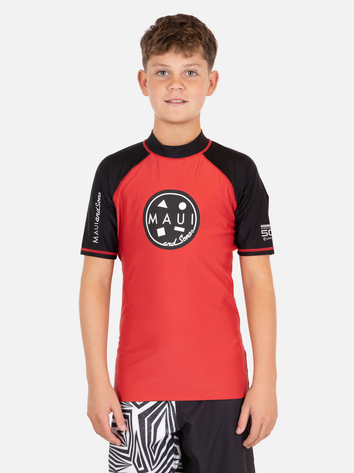 POLERA UVP SHARKY ROJO INFANTIL MAUI AND SONS - 1