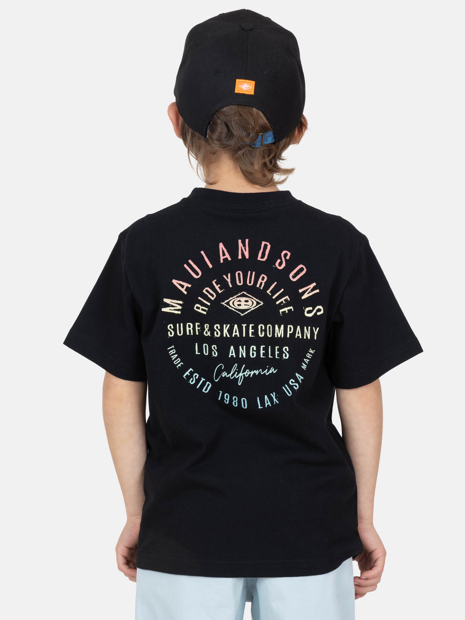 POLERA MC AQUABLAST NEGRO INFANTIL MAUI AND SONS - 2