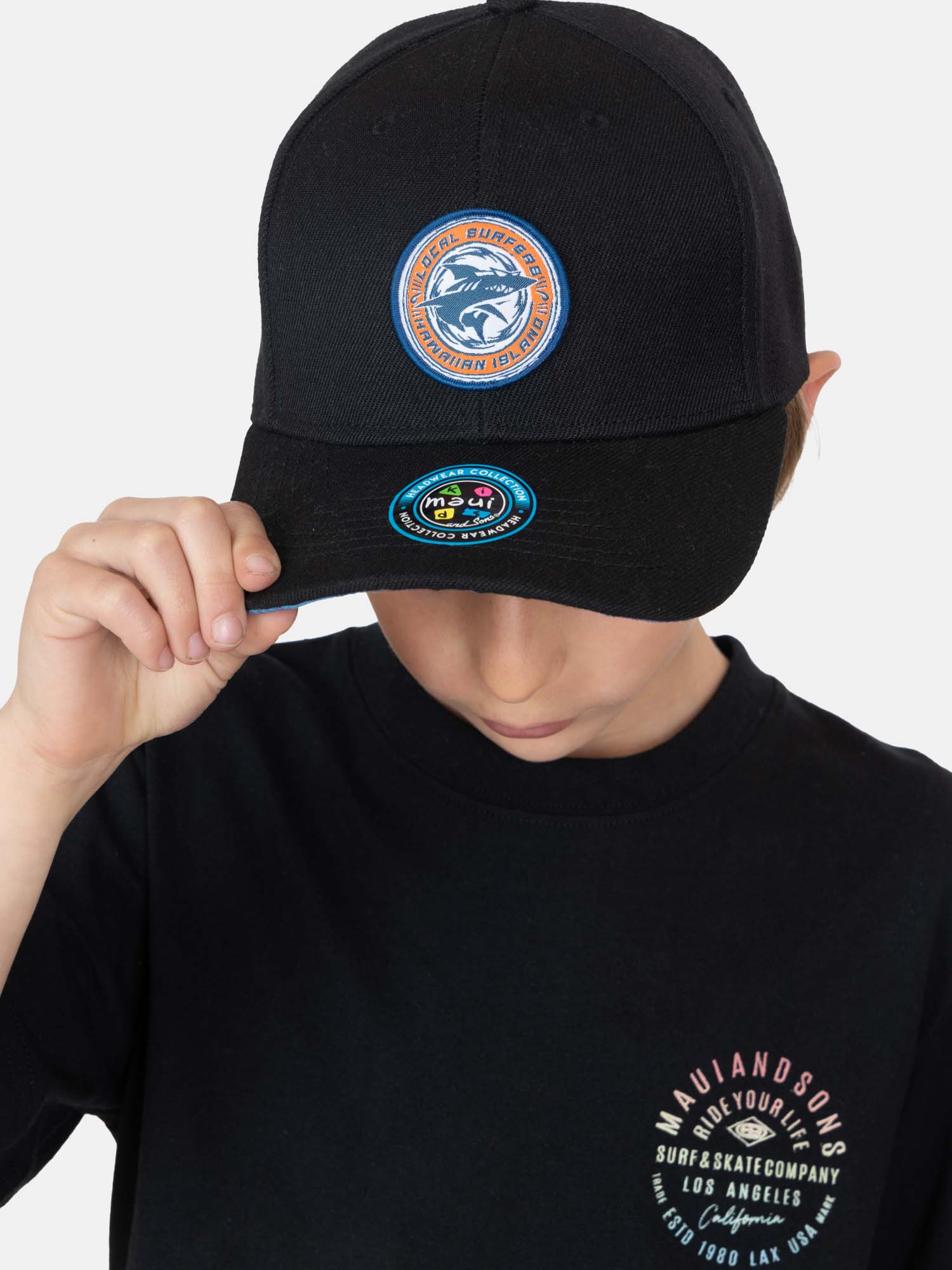 POLERA MC AQUABLAST NEGRO INFANTIL MAUI AND SONS - 3
