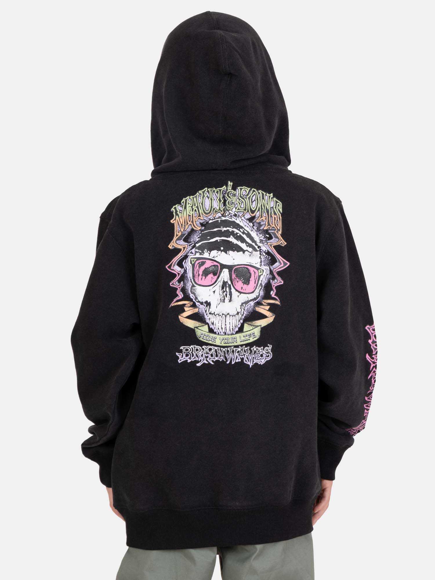 POLERON CANGURO HAZE NEGRO INFANTIL MAUI AND SONS - 2