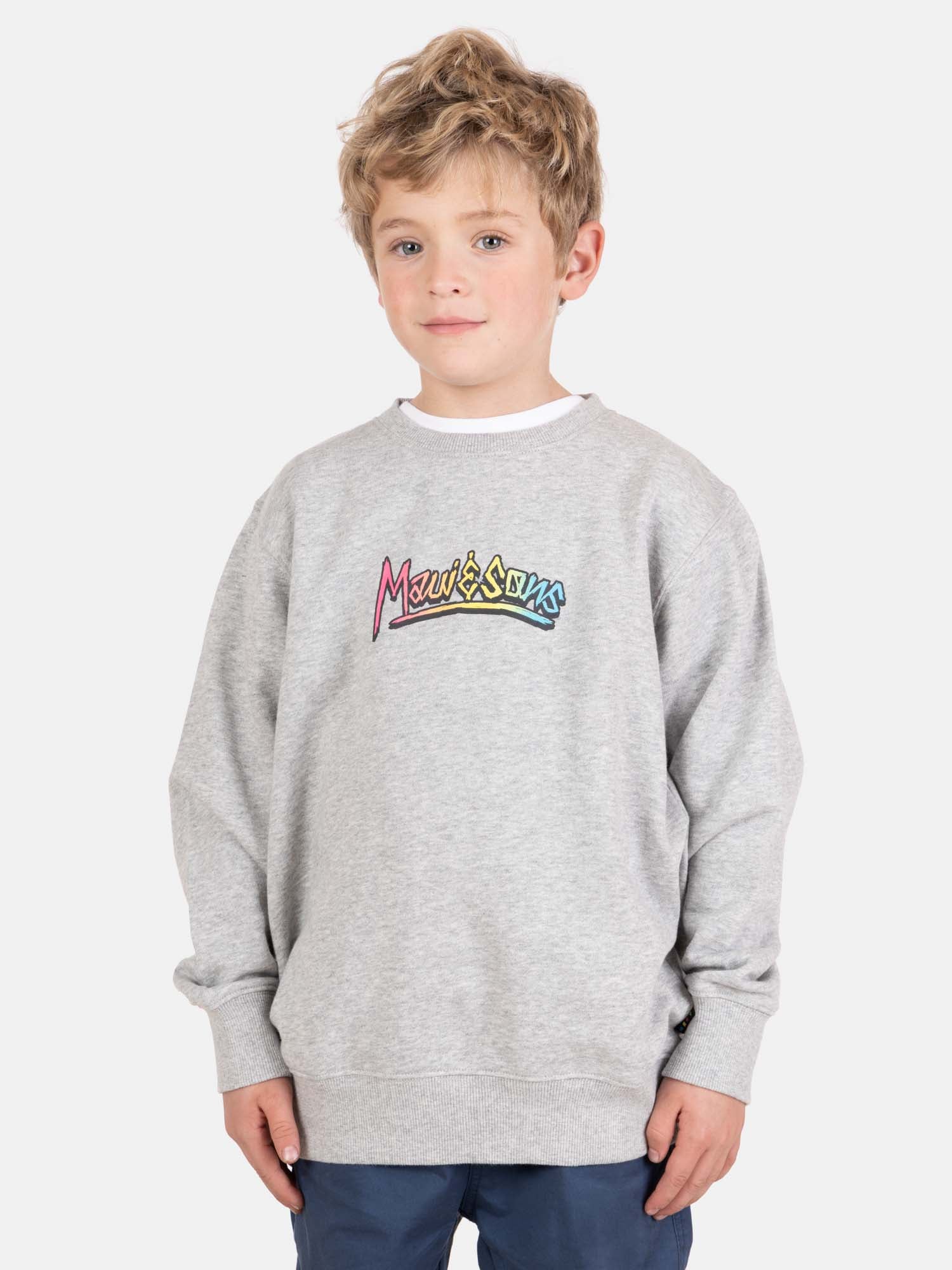 POLERON CR MAKANI GRIS INFANTIL MAUI AND SONS - 1