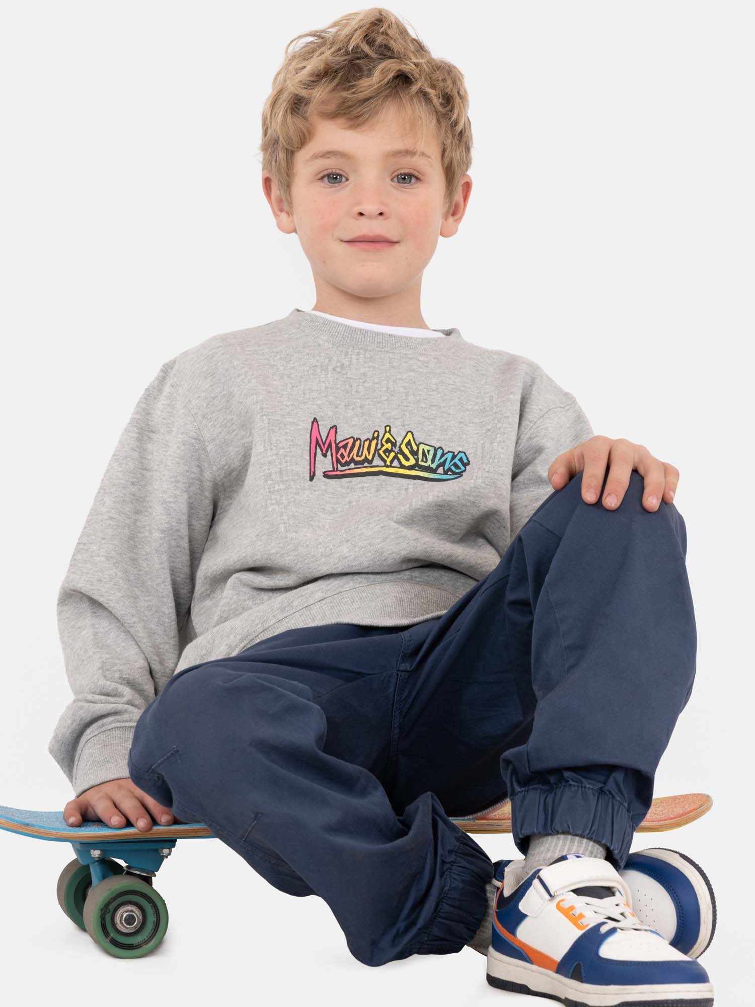 POLERON CR MAKANI GRIS INFANTIL MAUI AND SONS - 4
