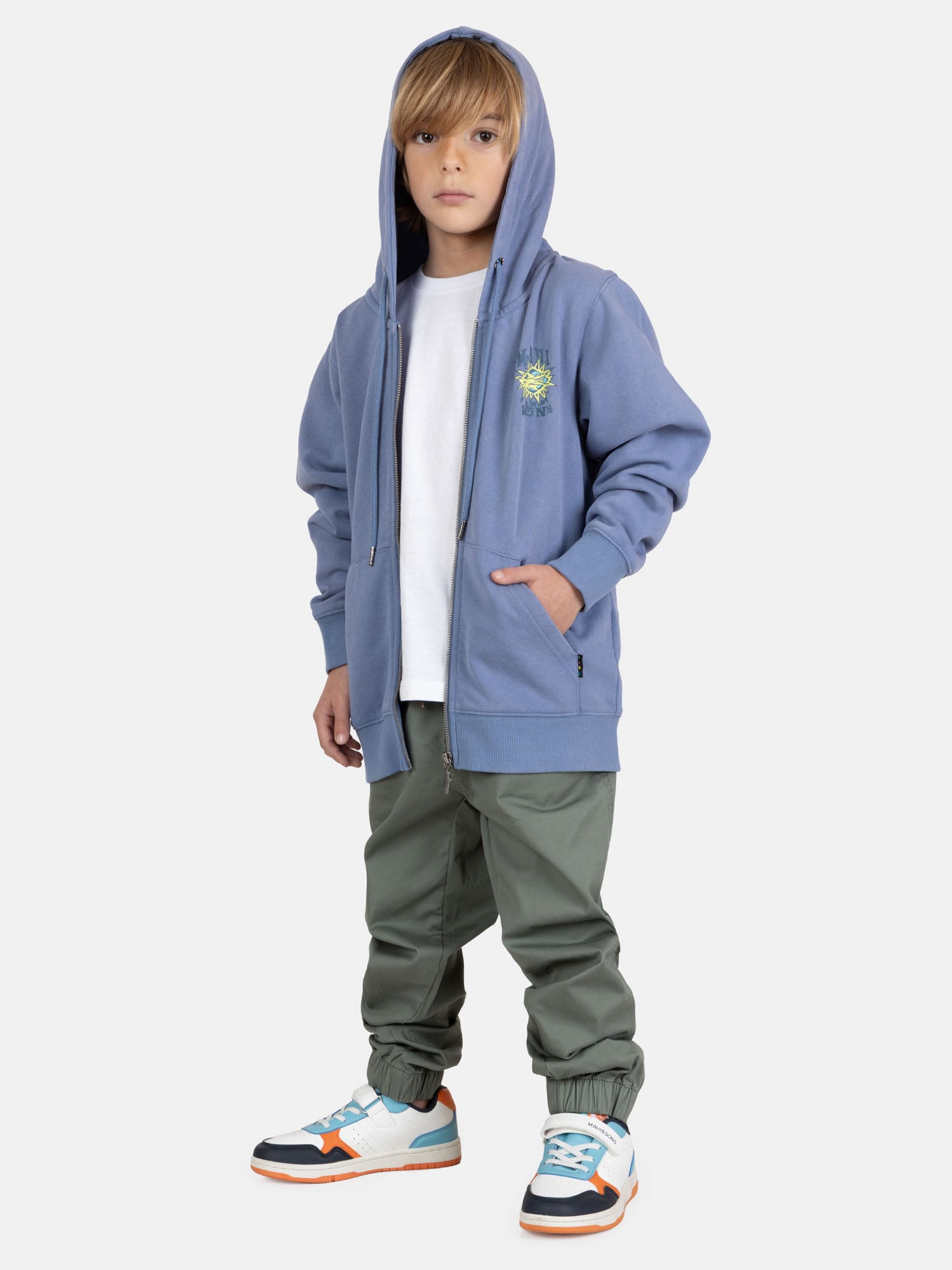 POLERON FZ NALU MORADO INFANTIL MAUI AND SONS - 4