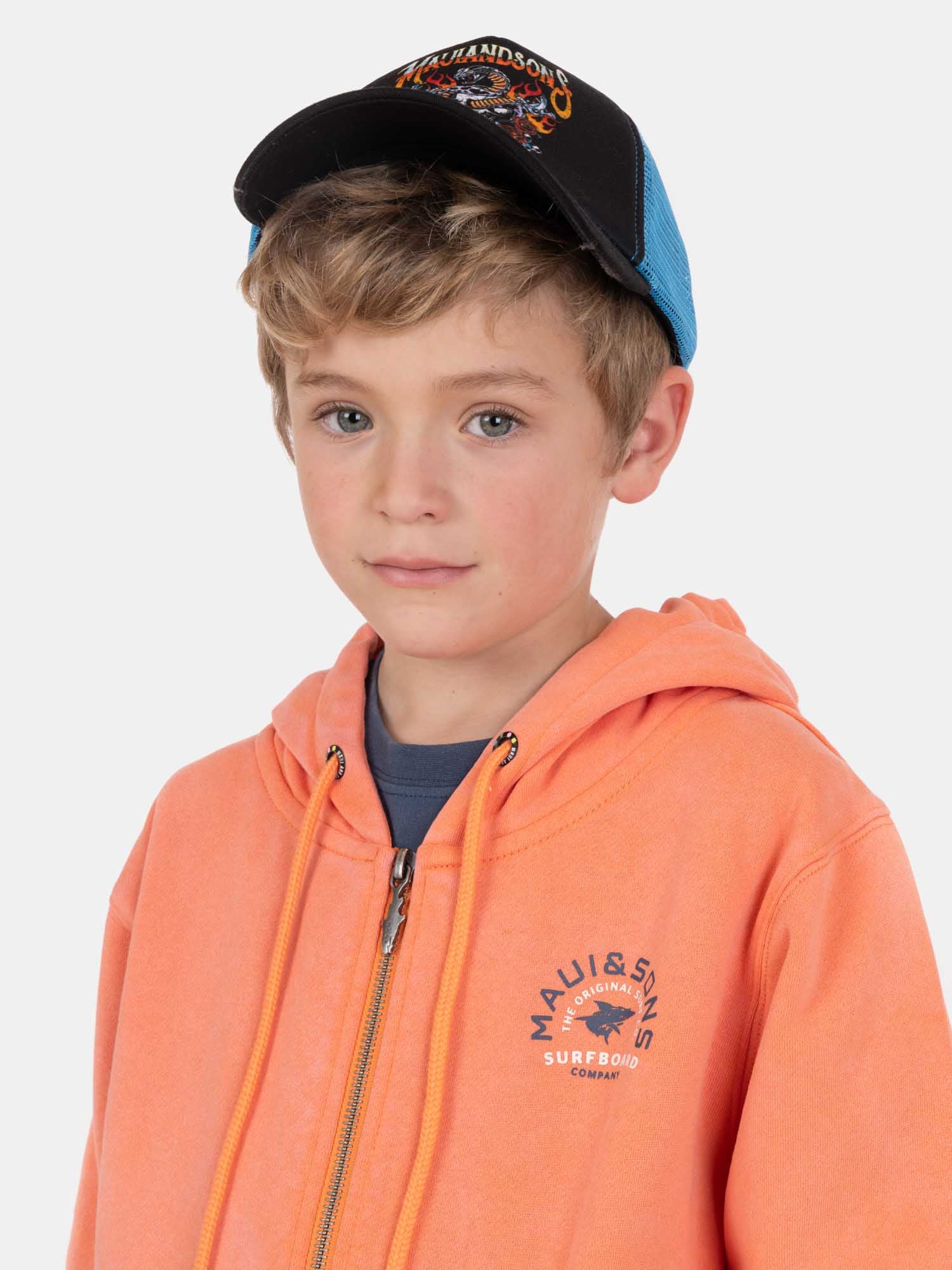 POLERON FZ TEHANI NARANJA INFANTIL MAUI AND SONS - 3