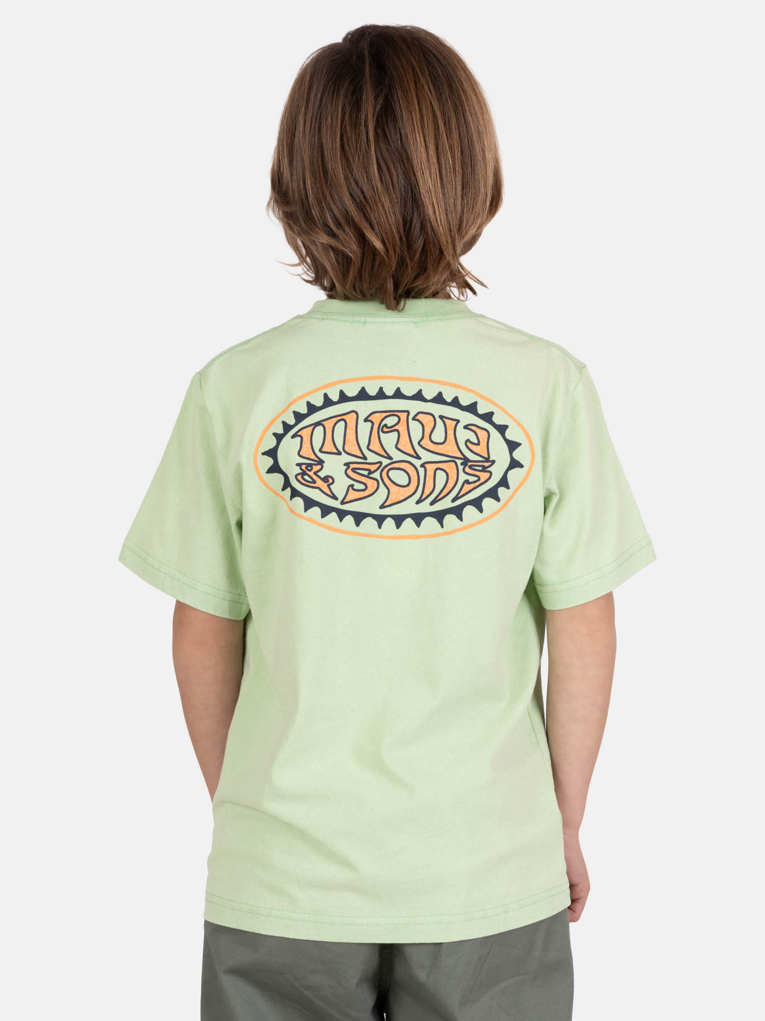 POLERA MC VIBESHORE VERDE INFANTIL MAUI AND SONS - 2