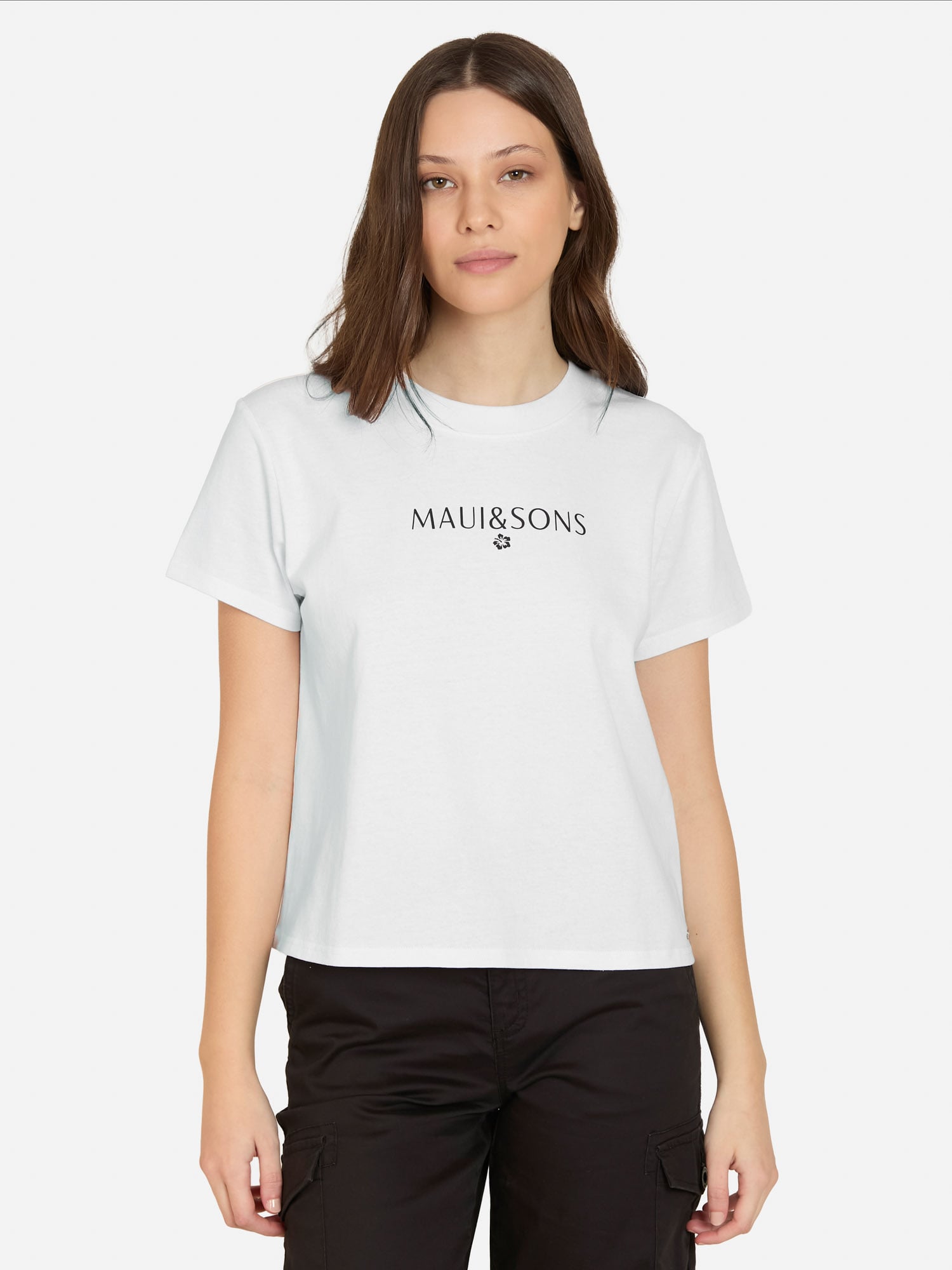 POLERA MC TRINSEA EN COLOR BLANCO MUJER MAUI AND SONS - 1