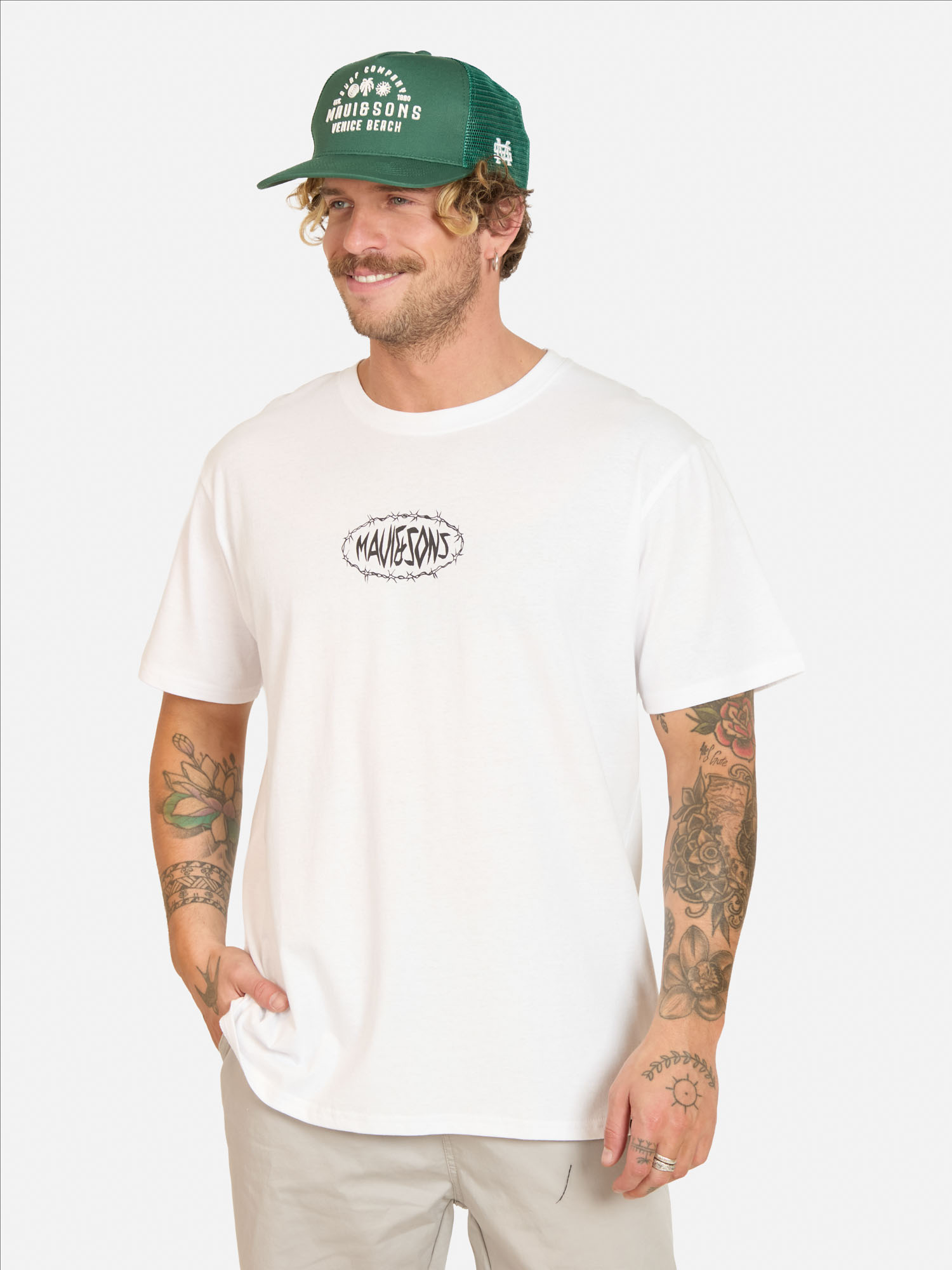 PACK POLERA JOCKEY FLOW BLANCO HOMBRE MAUI AND SONS - 1
