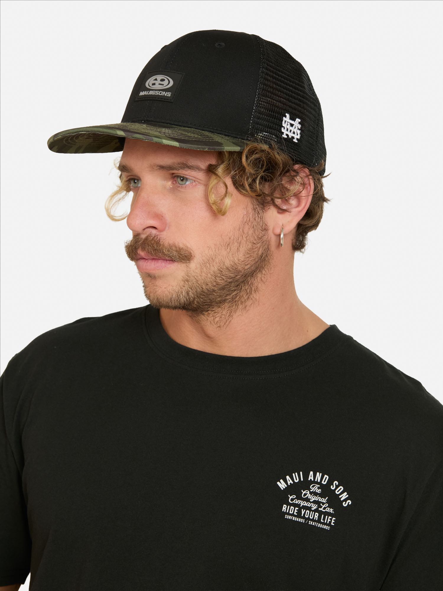 PACK POLERA JOCKEY TROPIKA NEGRO HOMBRE MAUI AND SONS - 3