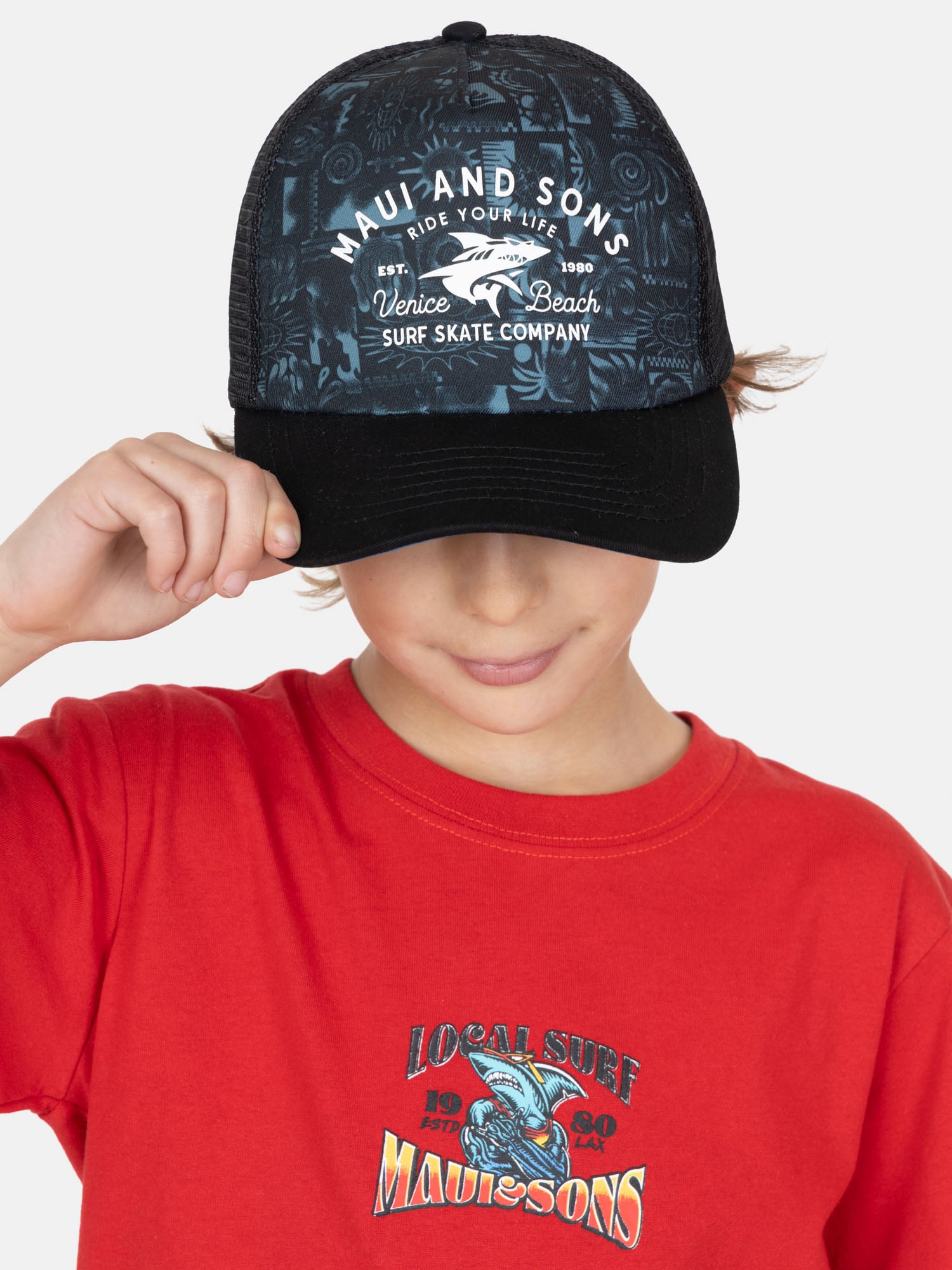 PACK POLERA JOCKEY AQUALUZ ROJO INFANTIL MAUI AND SONS - 3