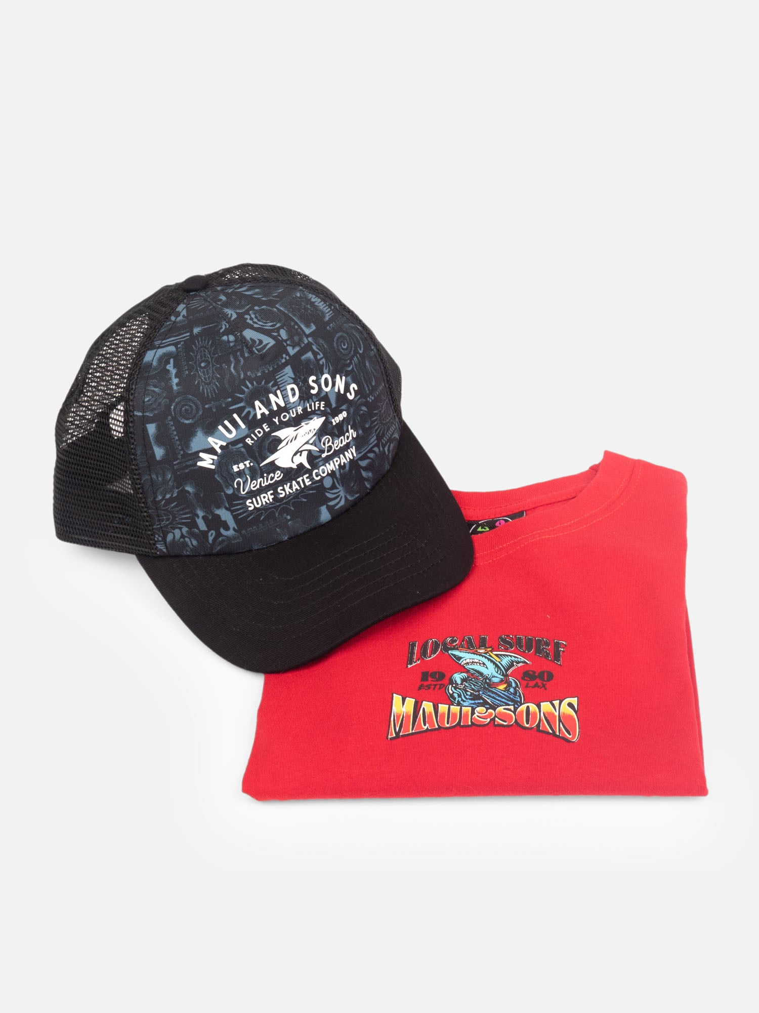 PACK POLERA JOCKEY AQUALUZ ROJO INFANTIL MAUI AND SONS - 4
