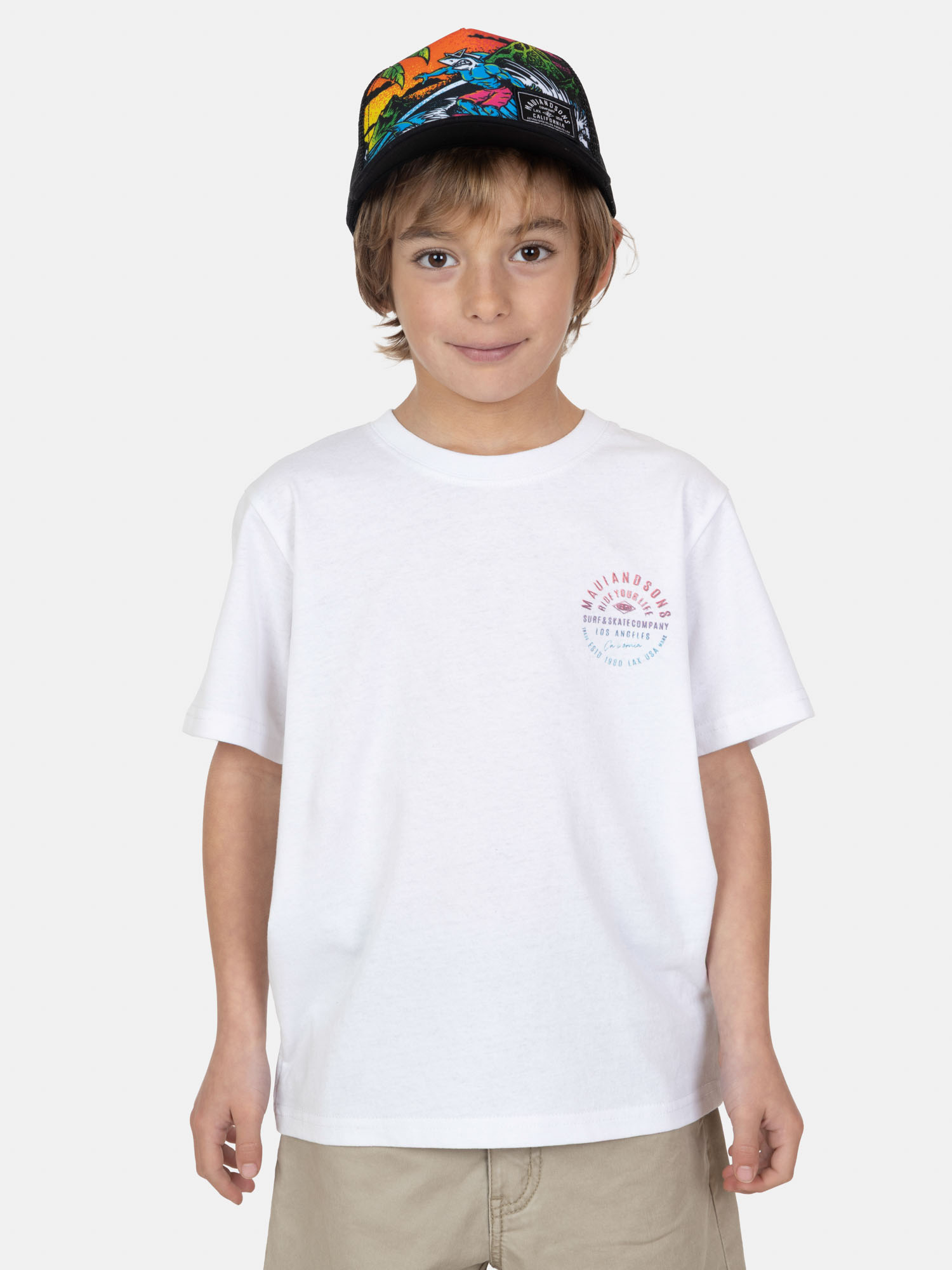 PACK POLERA JOCKEY VORTEXA BLANCO INFANTIL MAUI AND SONS - 1