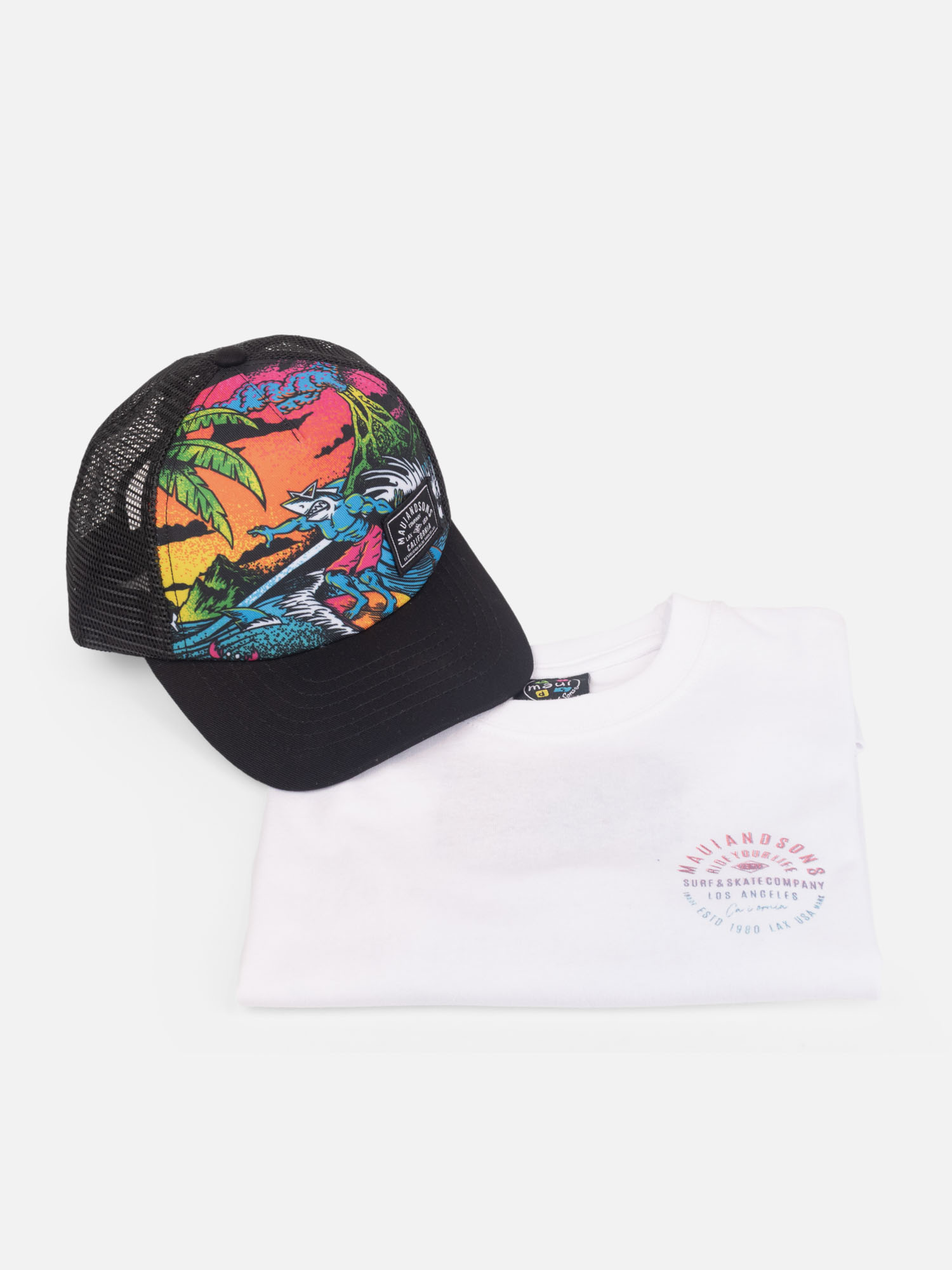 PACK POLERA JOCKEY VORTEXA BLANCO INFANTIL MAUI AND SONS - 4