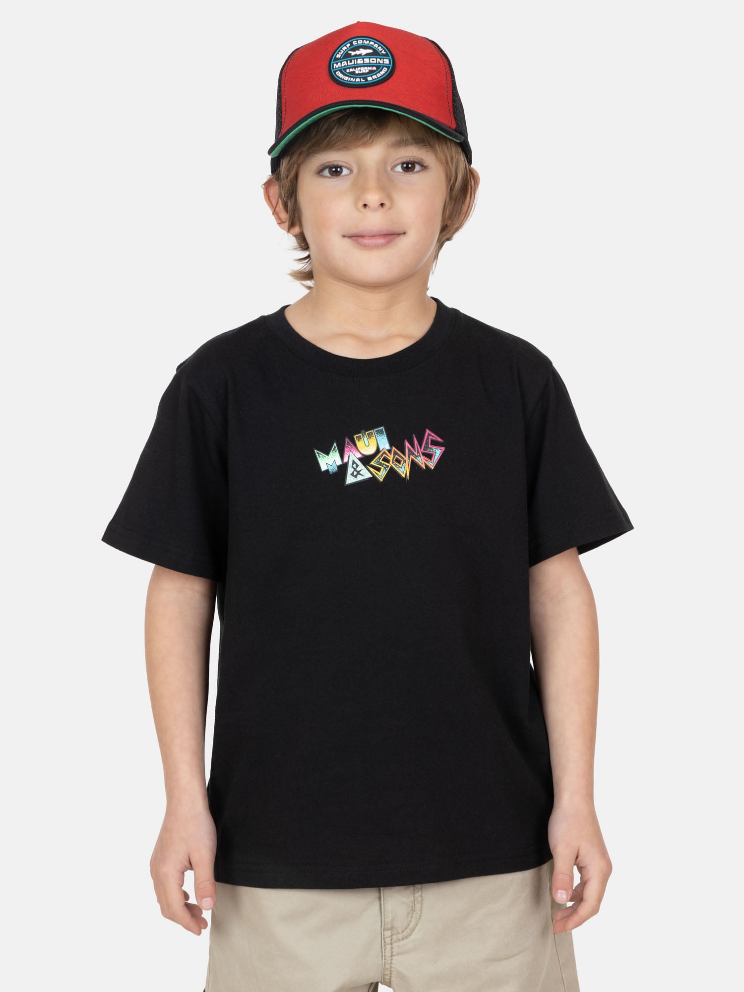 PACK POLERA JOCKEY SURFARI NEGRO INFANTIL MAUI AND SONS - 1