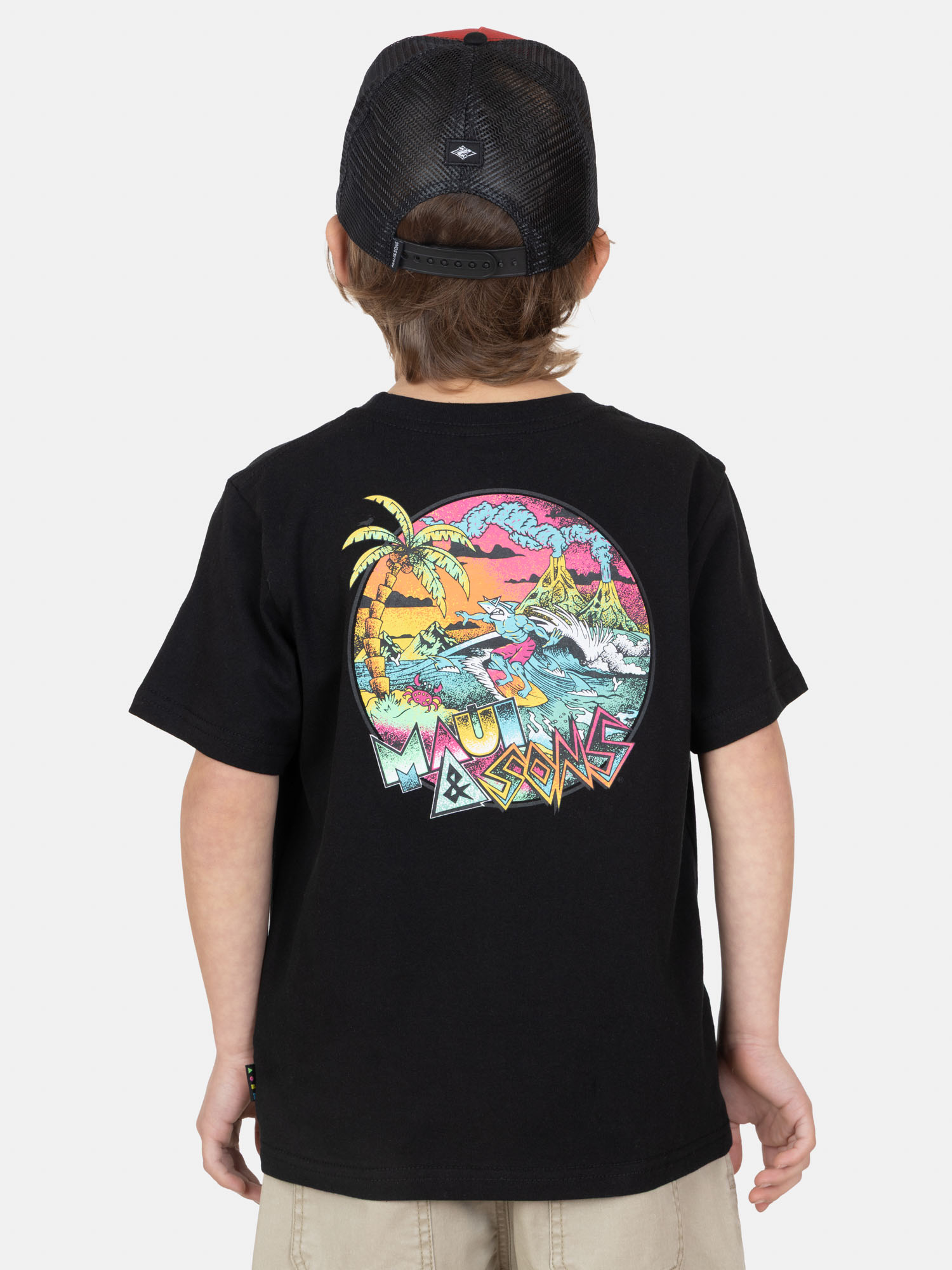 PACK POLERA JOCKEY SURFARI NEGRO INFANTIL MAUI AND SONS - 2