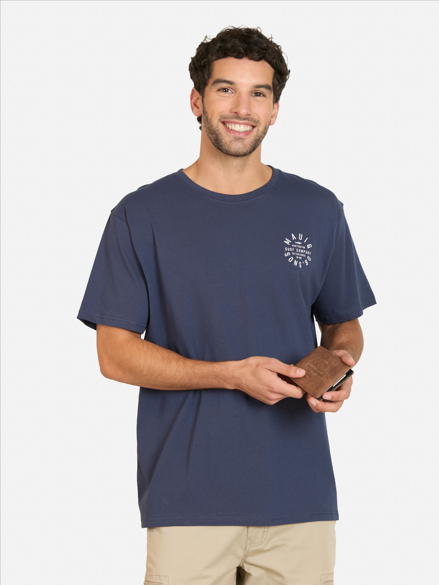 PACK POLERA CINTURON FALU AZUL HOMBRE MAUI AND SONS - 1